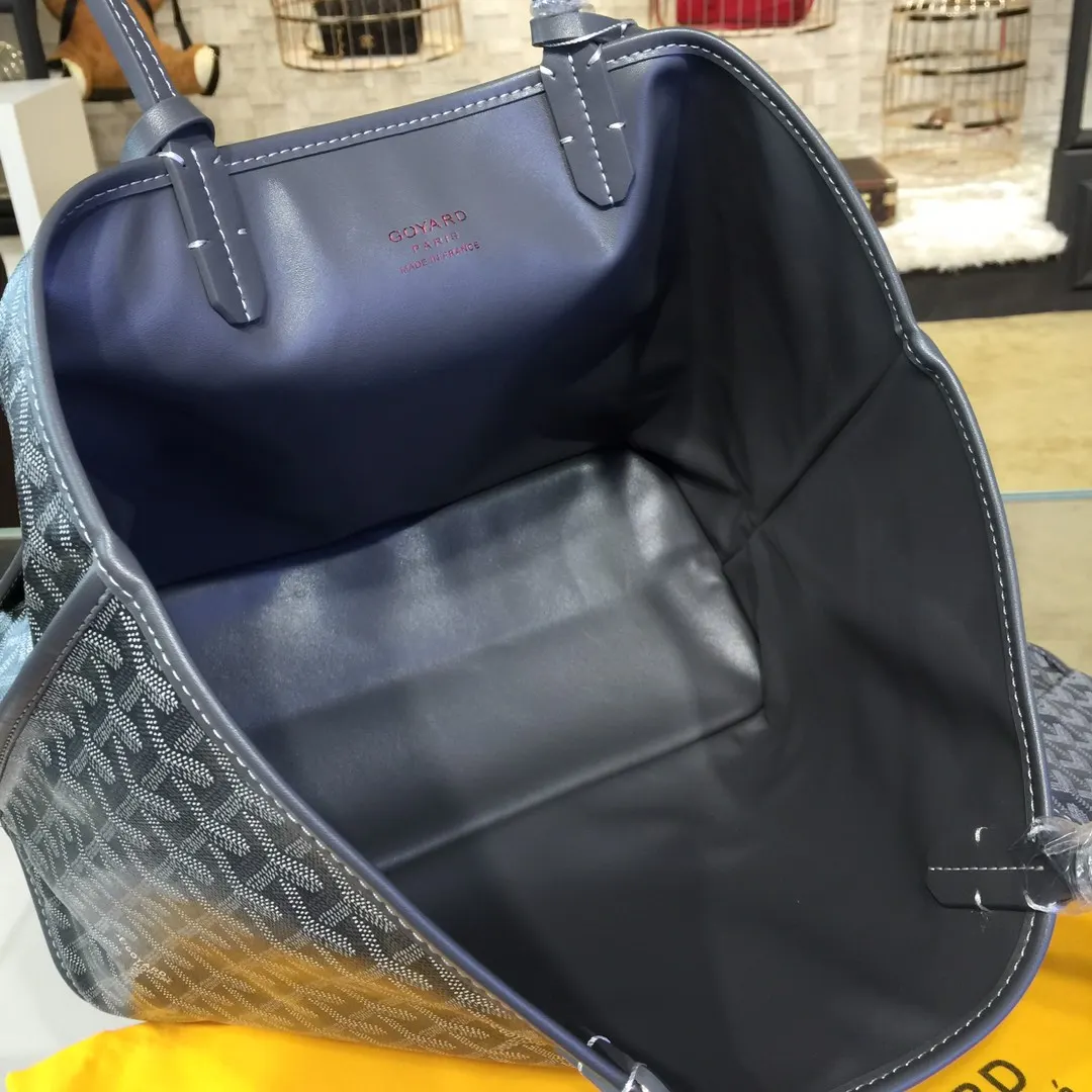 Goyard 戈雅 双面可用 充满法式优雅 订制Y字母涂鸦料 皮轻 旅行袋 大容量旅行款
