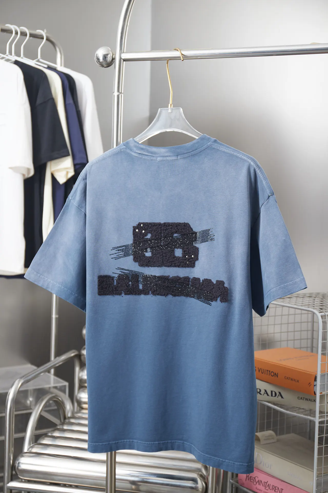 Balenciaga 26SS 字母 水洗 短袖T恤