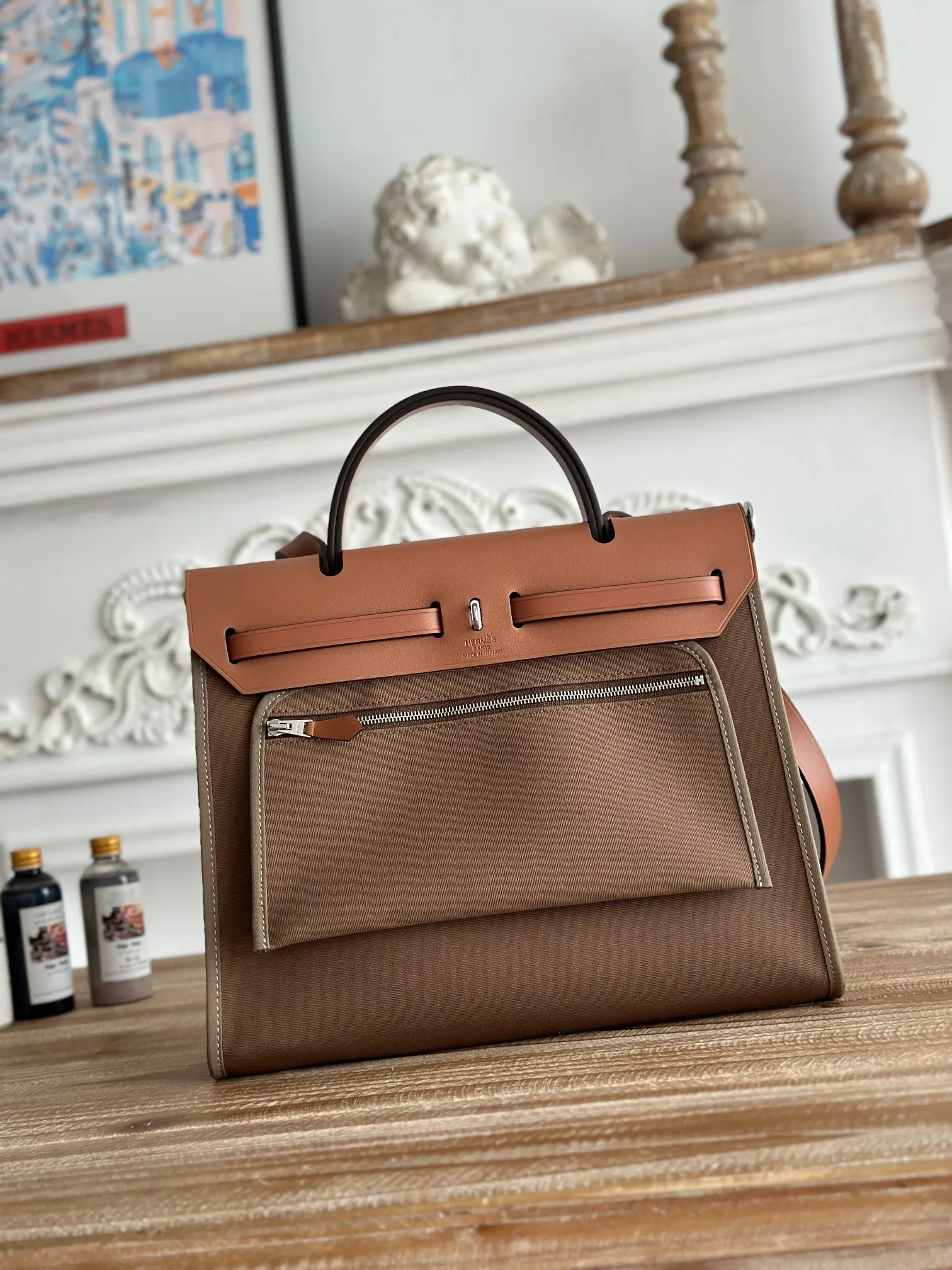Hermes Kelly 帆布 手提包 实拍款01 精选款