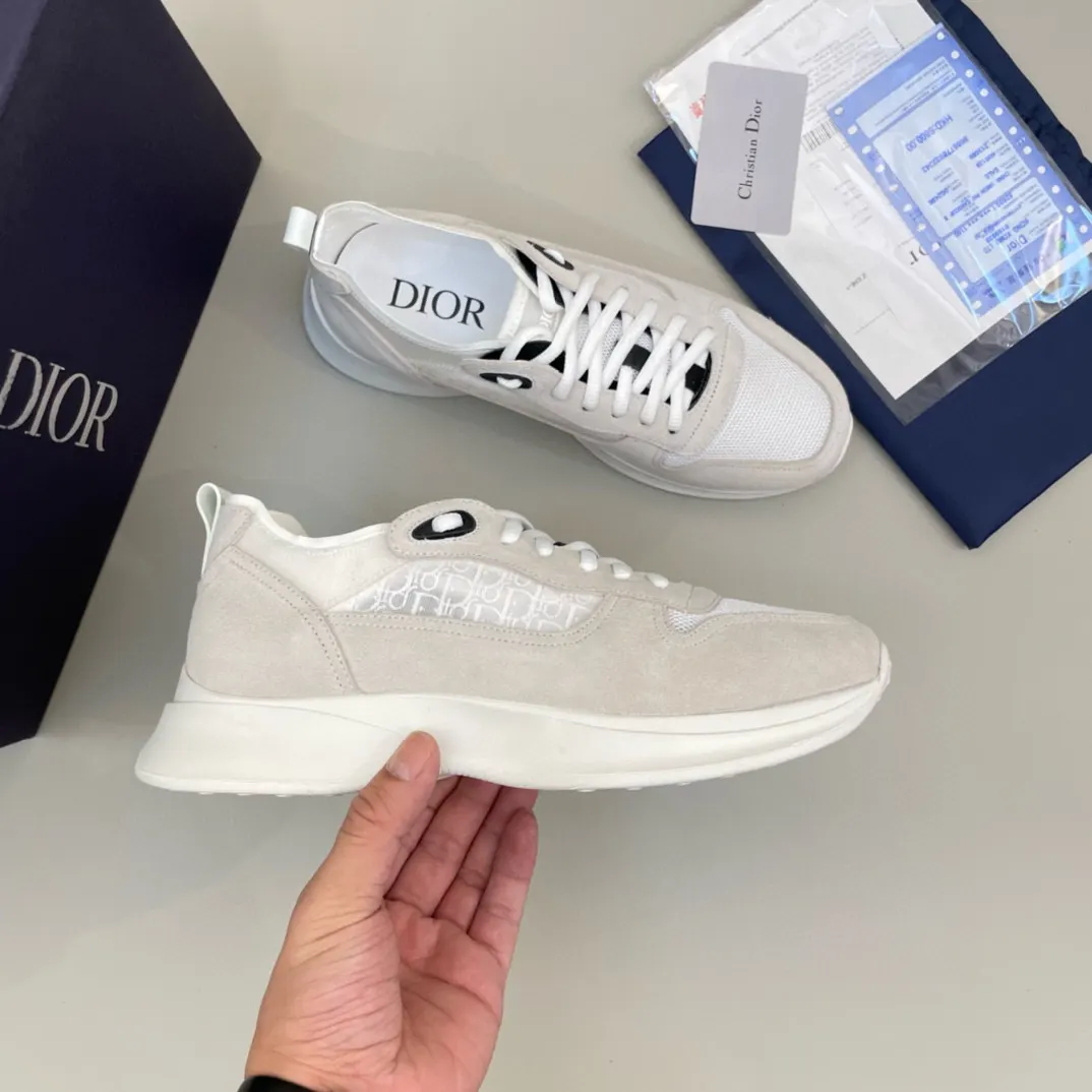 Dior B25 米白色牛皮休闲鞋