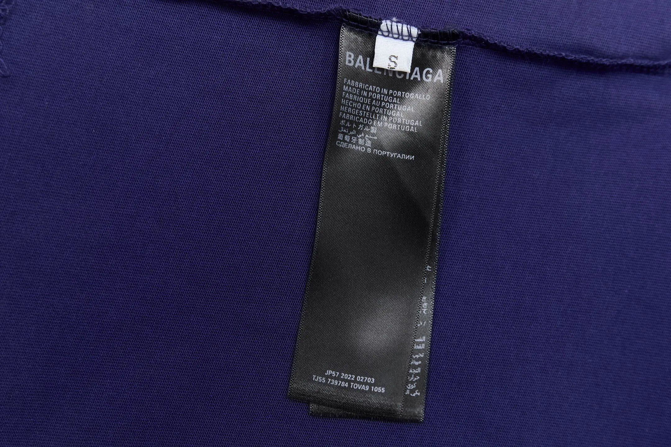 Balenciaga Embroidery Cotton Short Sleeve T-Shirt Street