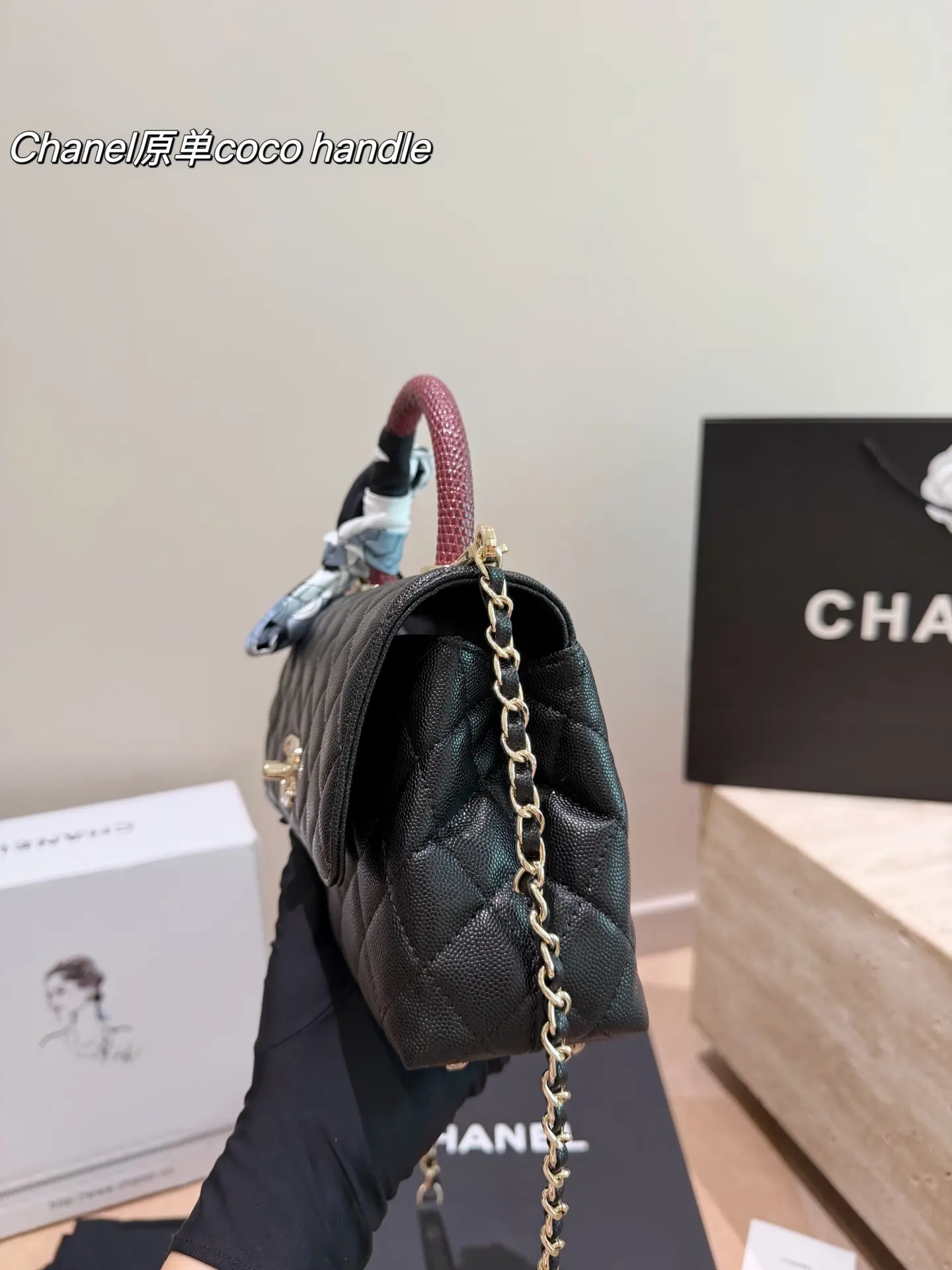 Chanel Organizer Pouch Travel Leather