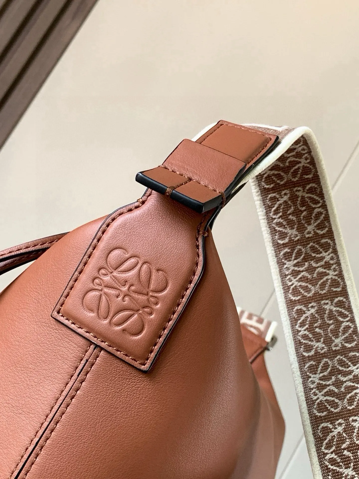 Brown Hobo Shoulder Bag Vintage Leather