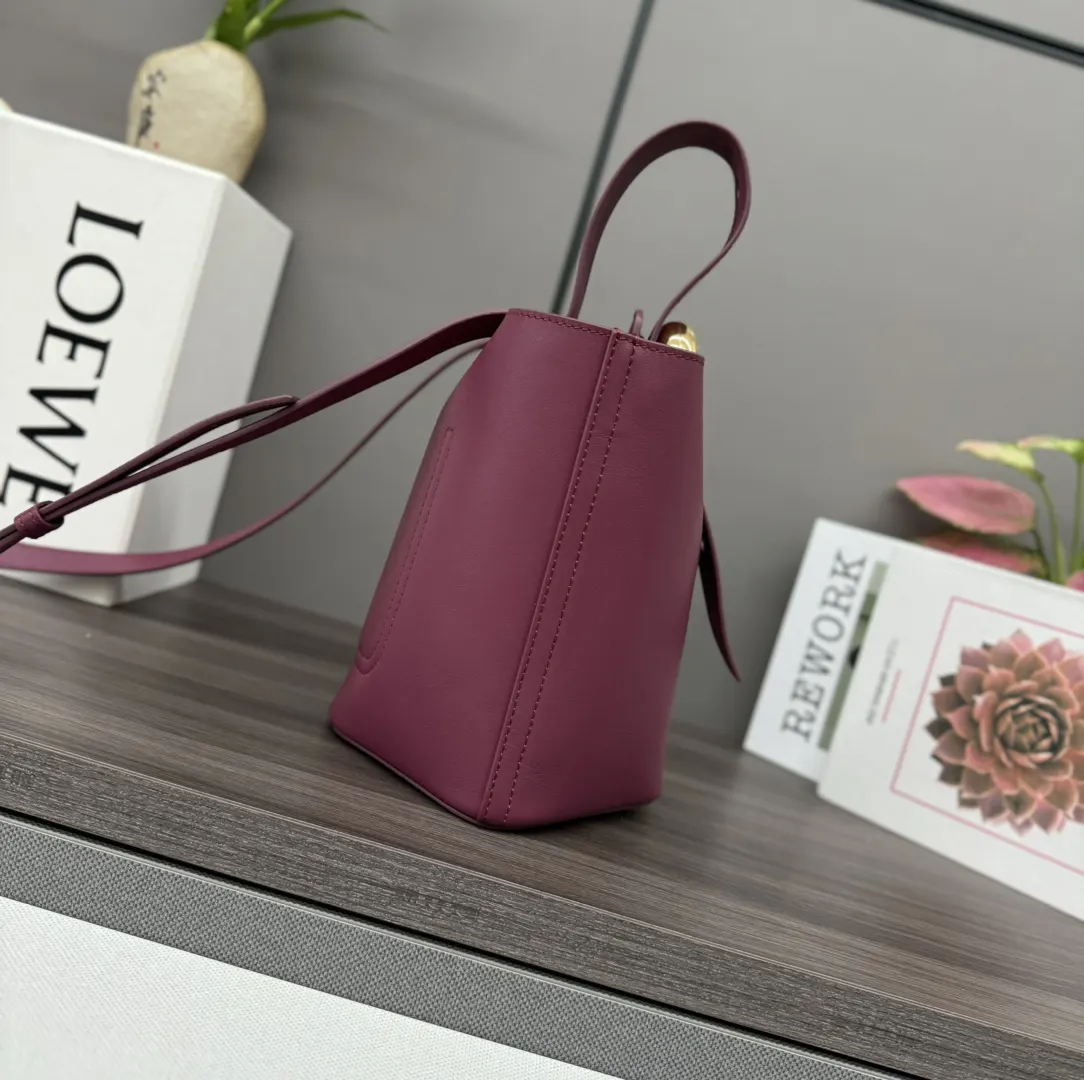 Bucket Bag Casual Leather