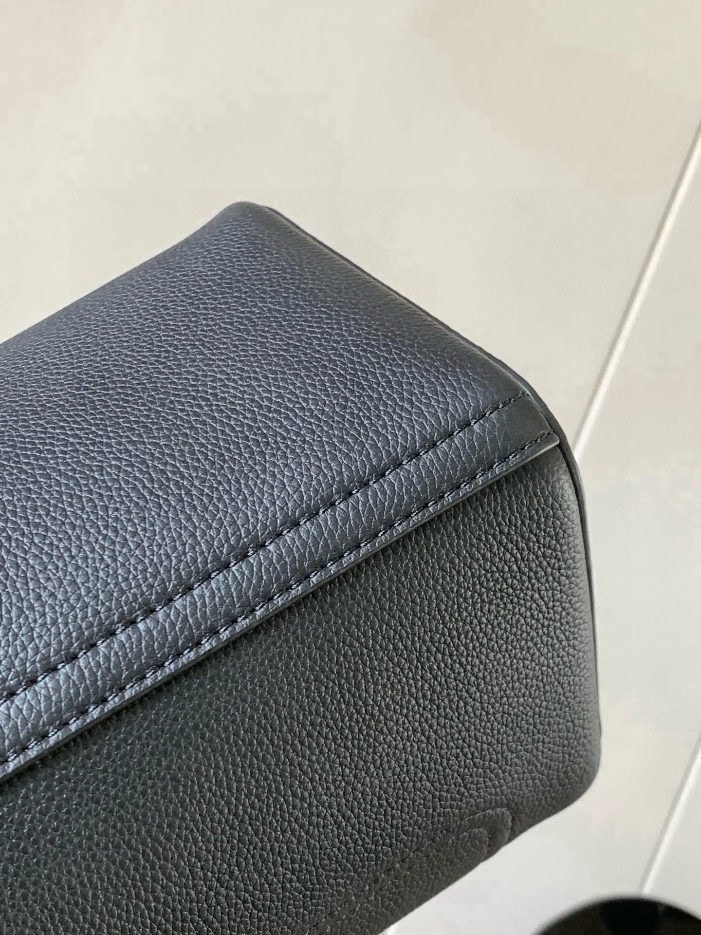 Black Bucket Bag Casual Leather