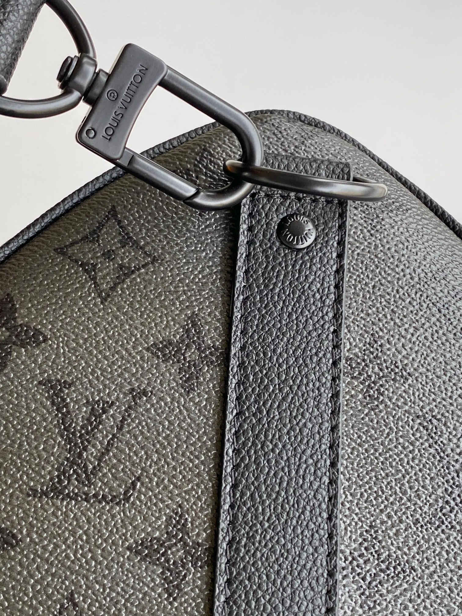 Keepall 灰色 牛皮 旅行包 大容量旅行款