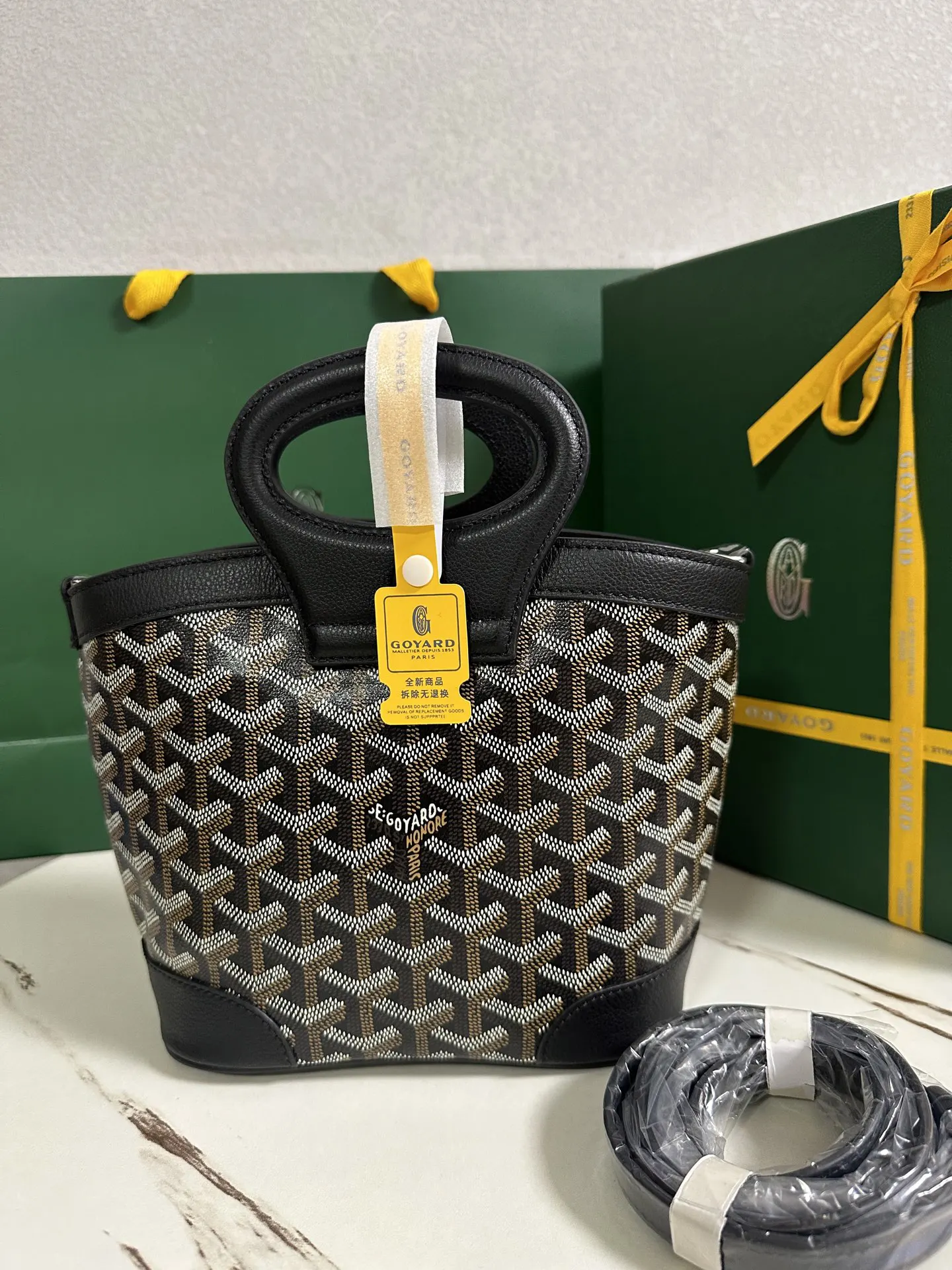 Goyard 黑色 小牛皮 單肩包 日常單肩背款