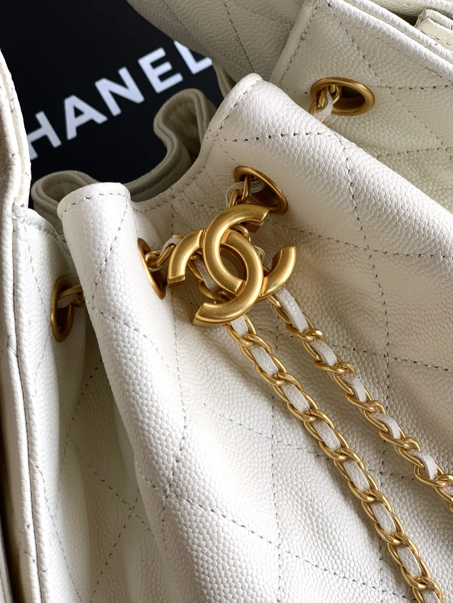 CHANEL Hobo 牛皮 腋下包 复古腋下背款