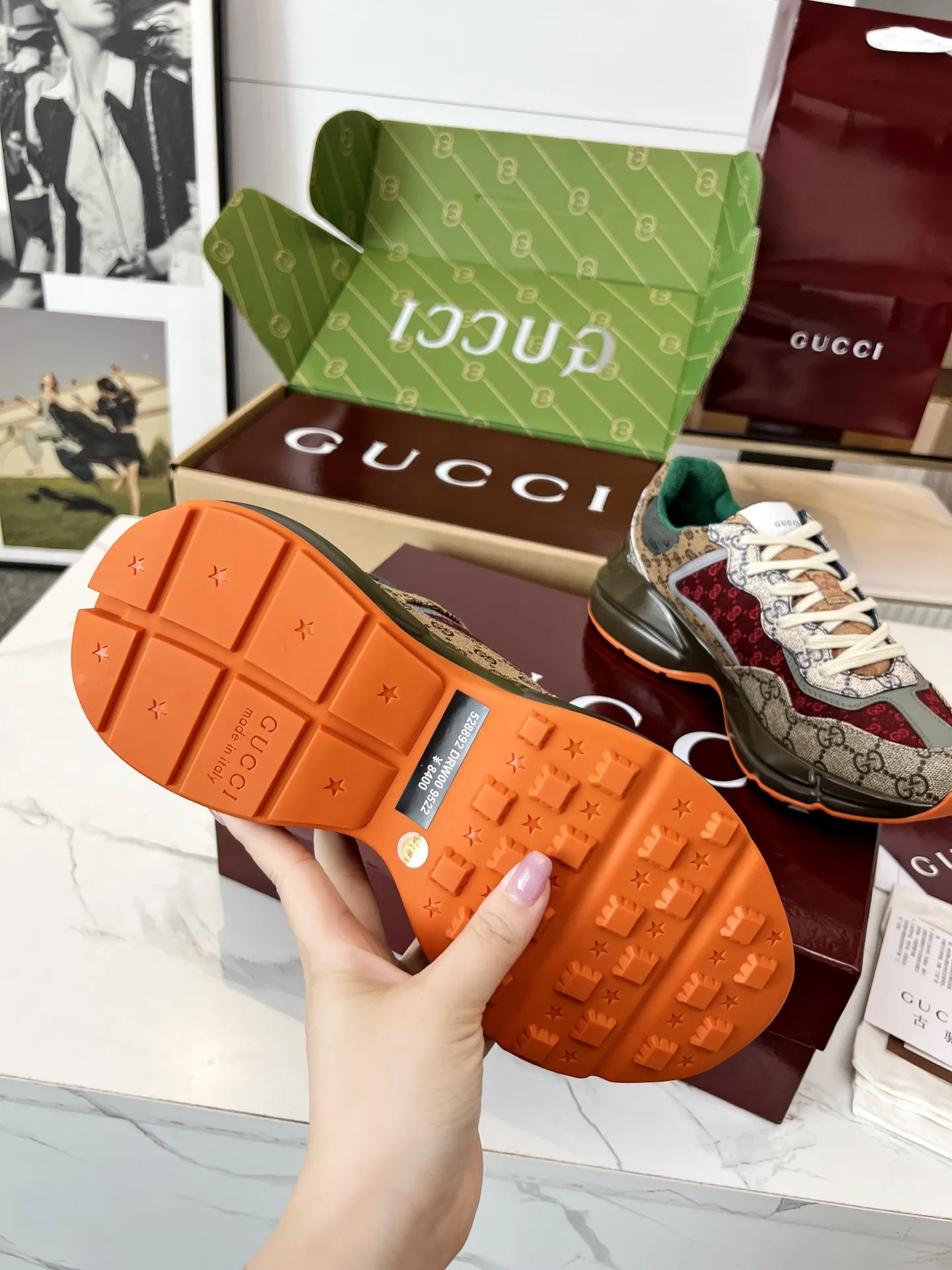 Gucci Logo休闲运动鞋