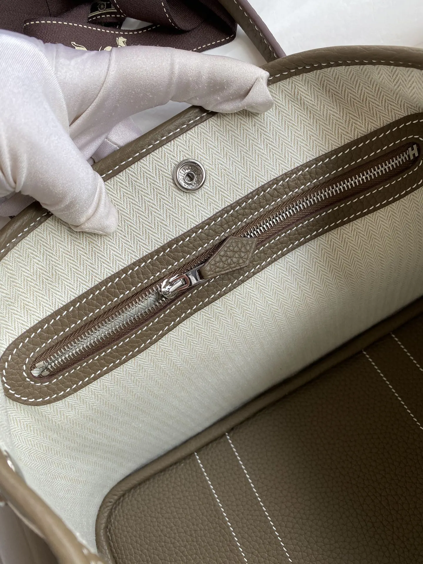Hermès 米色 手提包