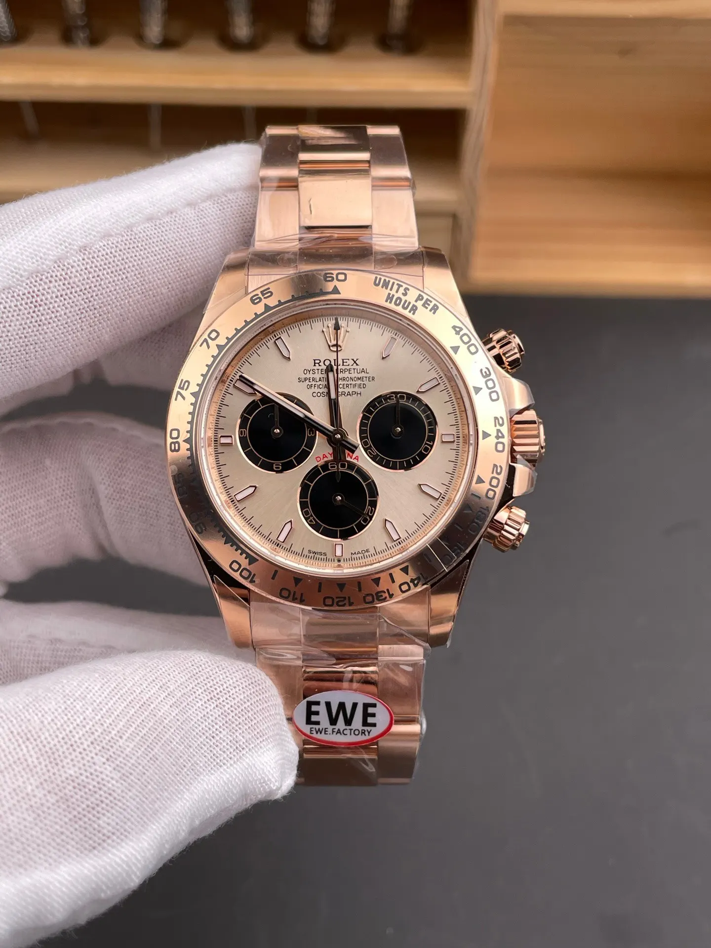 Rolex 玫瑰金 盒 顺丰包邮 劳力士迪通拿 贝 手錶 經典腕表款