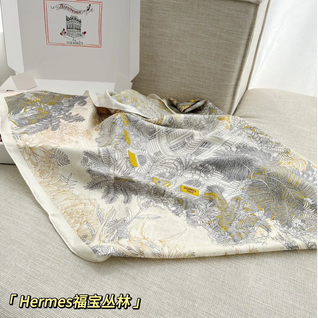 Hermès 粉色 編織 圍巾