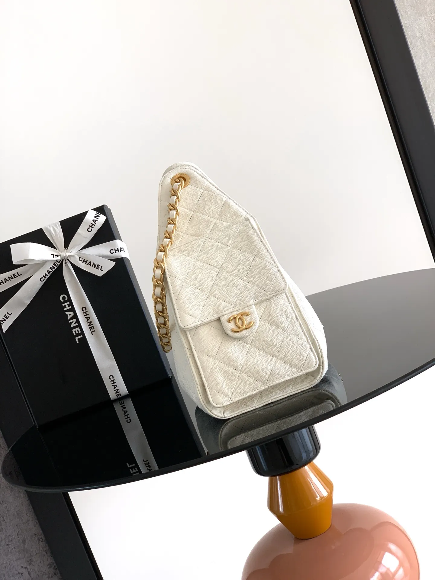 CHANEL Hobo 牛皮 腋下包 复古腋下背款