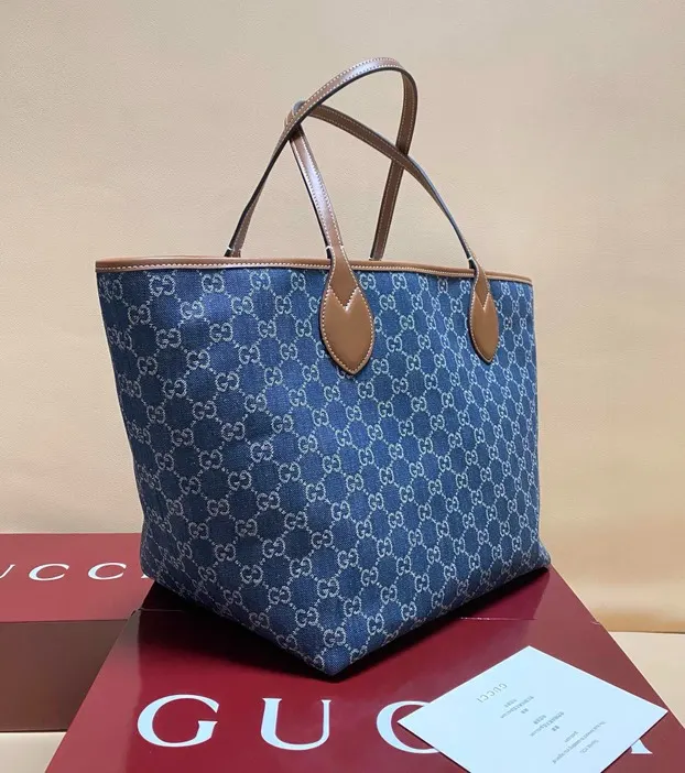 Gucci Neverfull 牛仔 托特包 大容量托特款