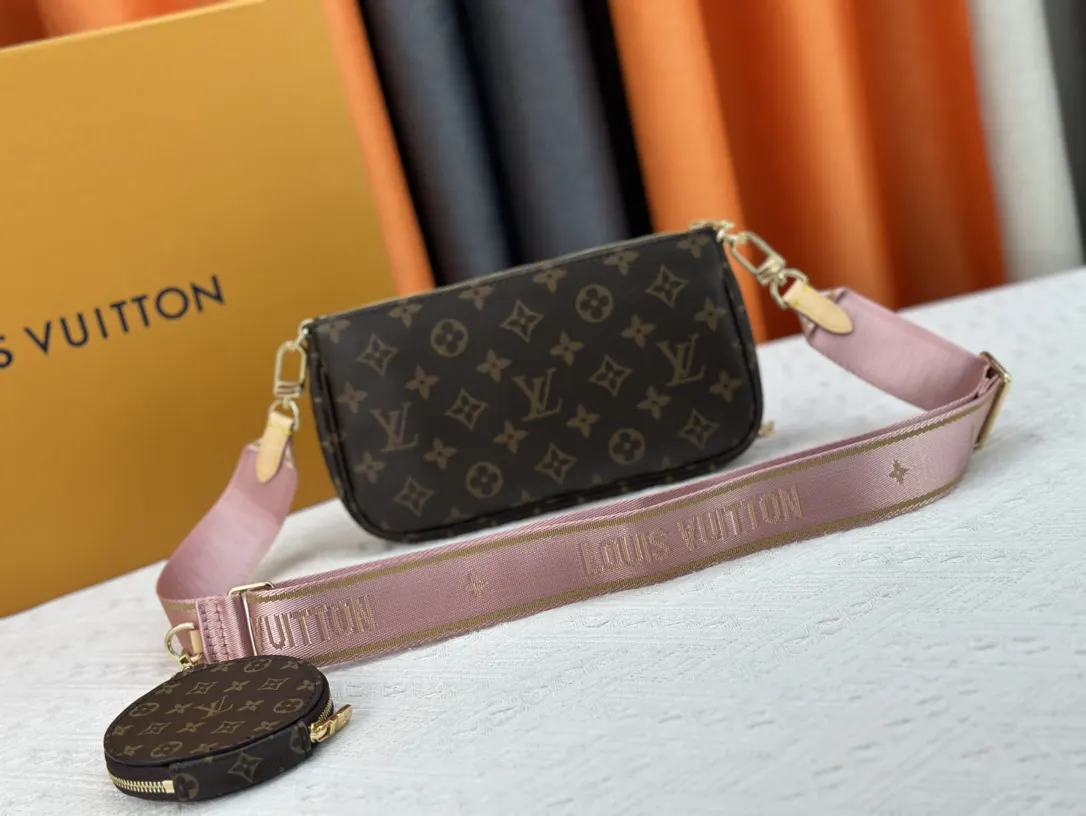 LV 金色 牛皮 链条包 精致链条款