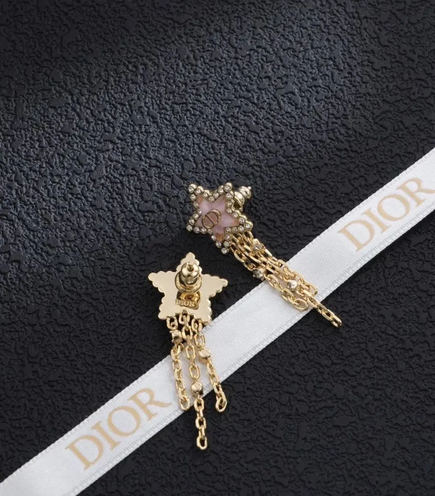 Dior Gold Star Earrings
