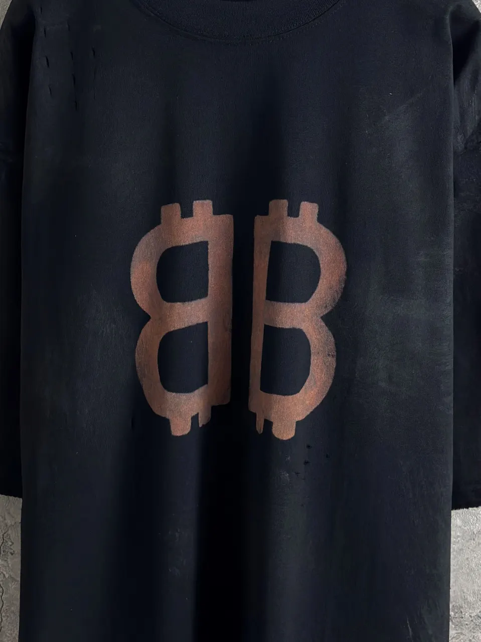 Balenciaga Black Short Sleeve T-Shirt Street