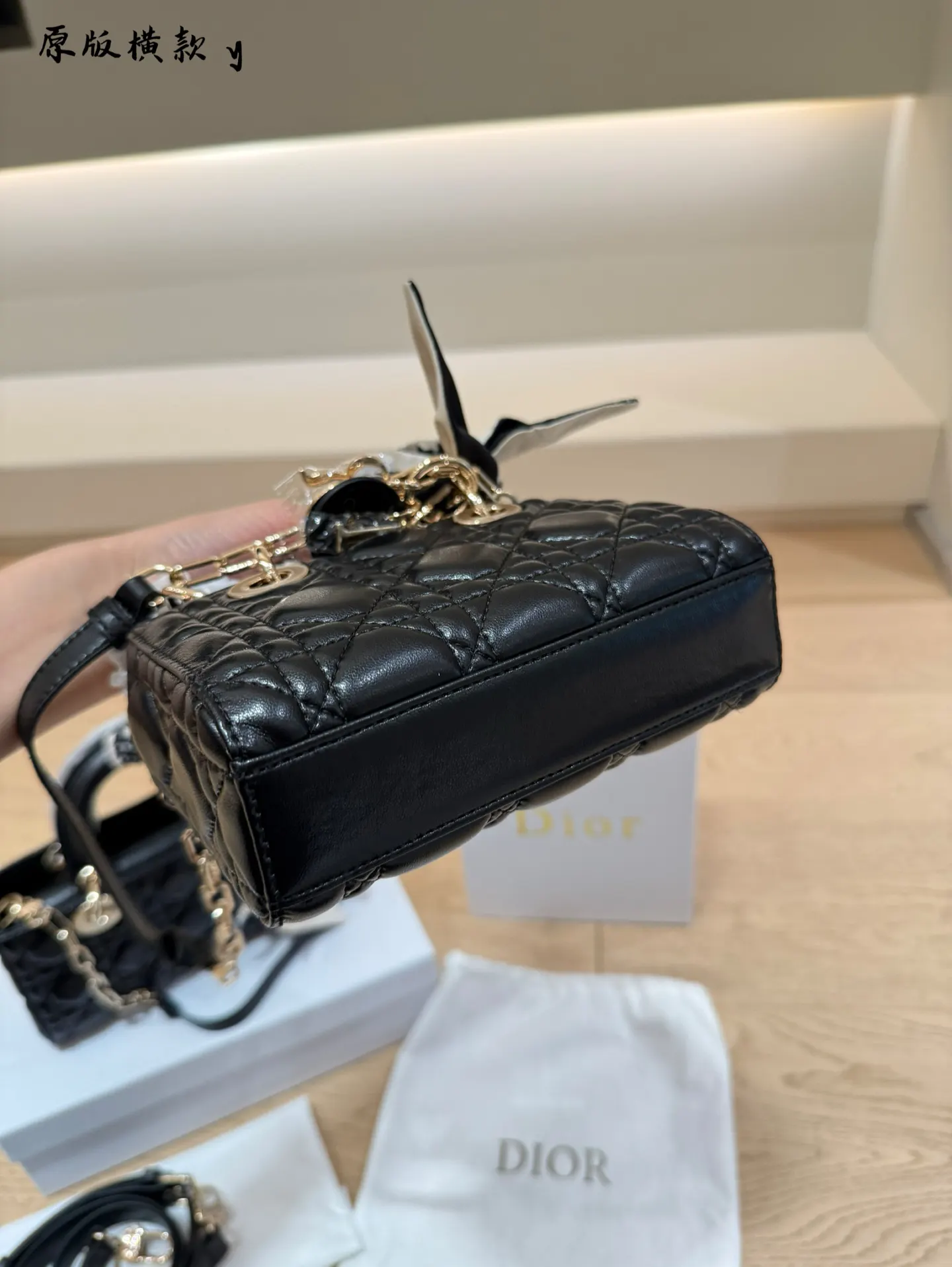 Dior Black Top Handle Bag Commuter