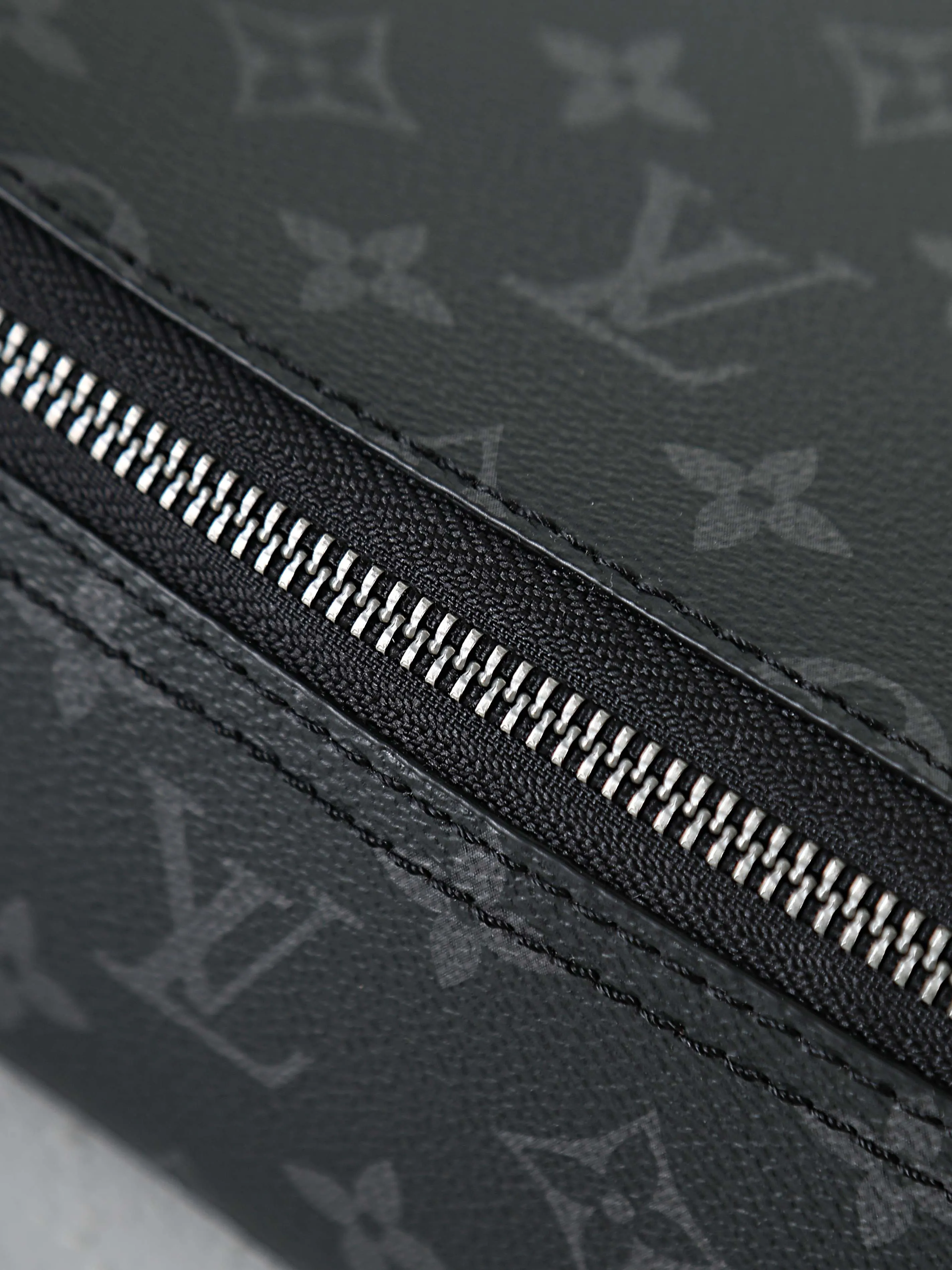 Louis Vuitton Black Suitcase Travel Lightweight Leather
