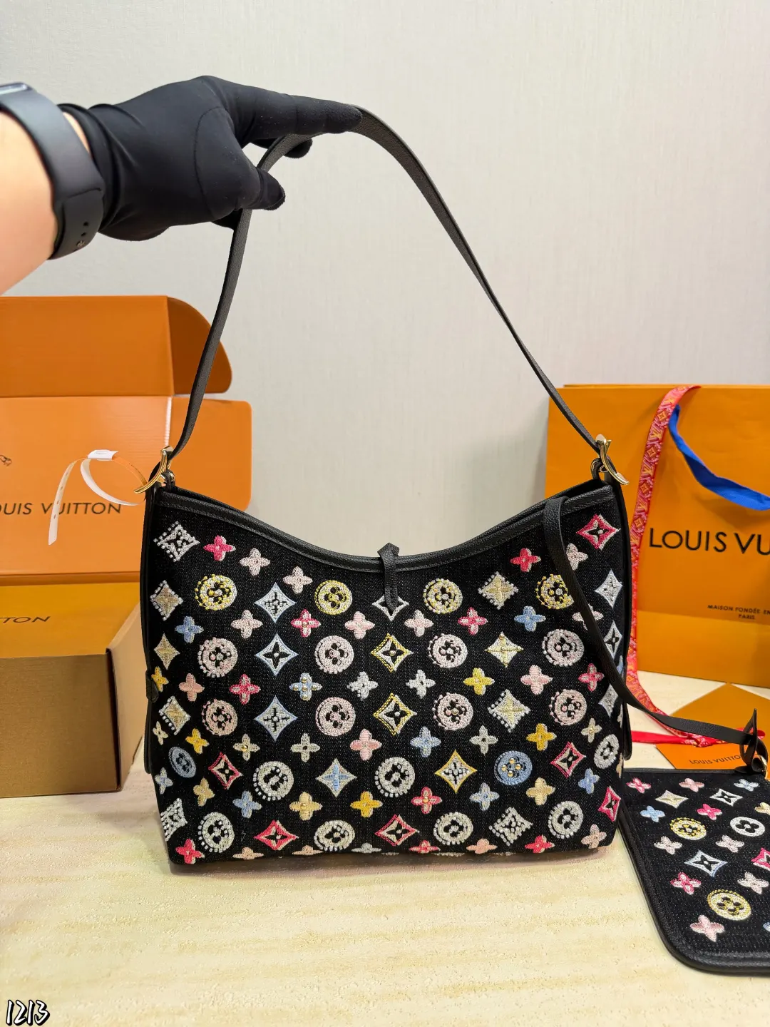 LV CarryAll 老花 牛仔 托特包 大容量托特款