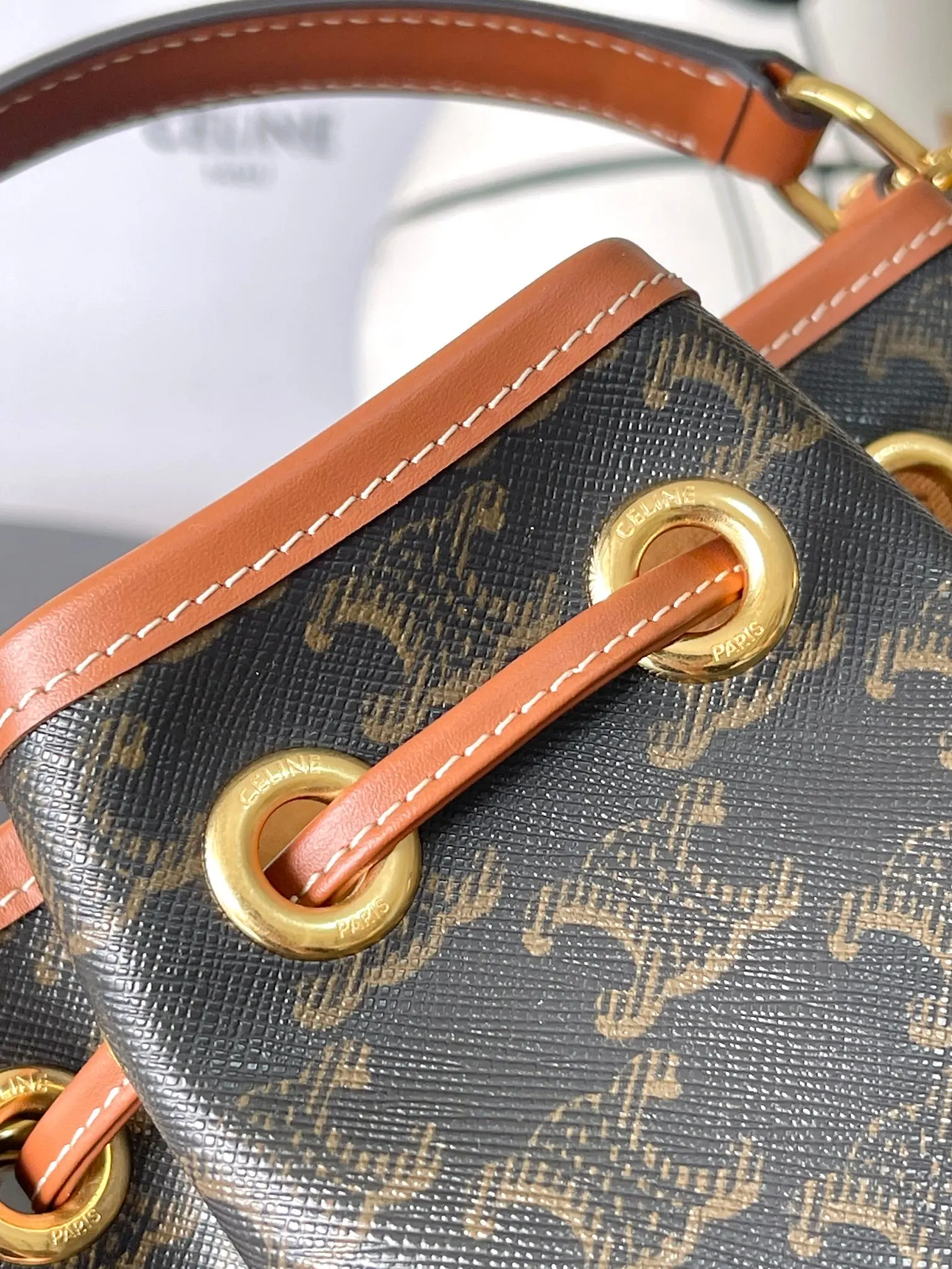 Gold Bucket Bag Casual