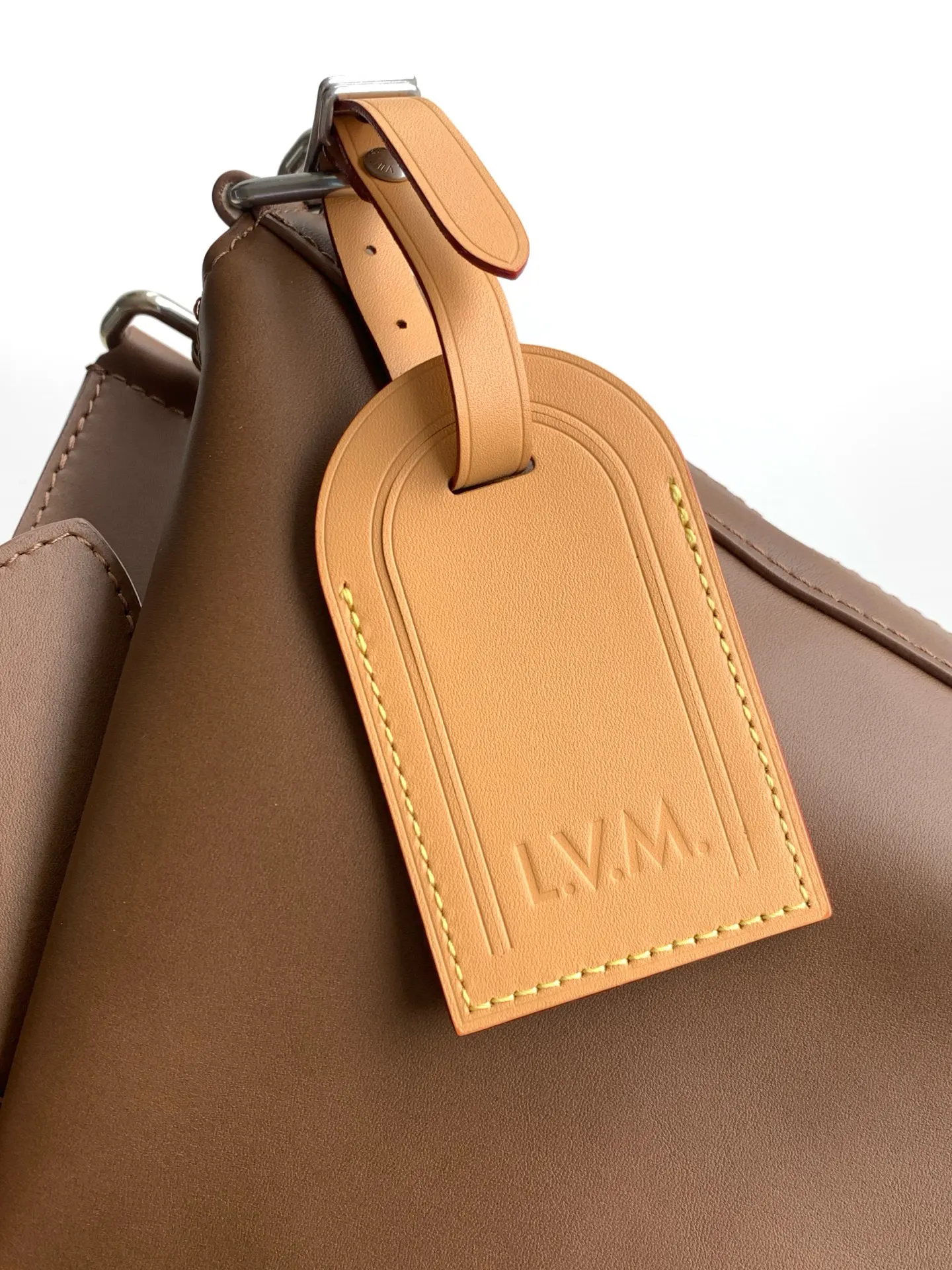 Louis Vuitton 棕色 皮革 手提包