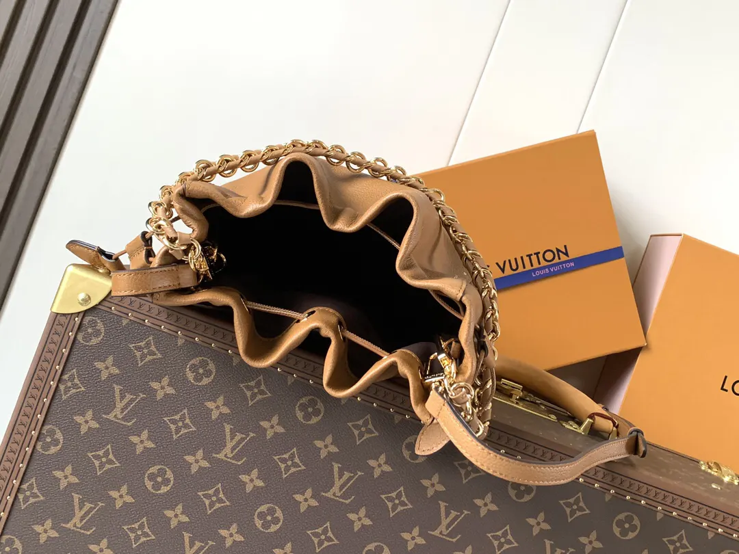 Black Brown Chain Bag Leather Image 9 Black Brown Chain Bag Leather Image 9