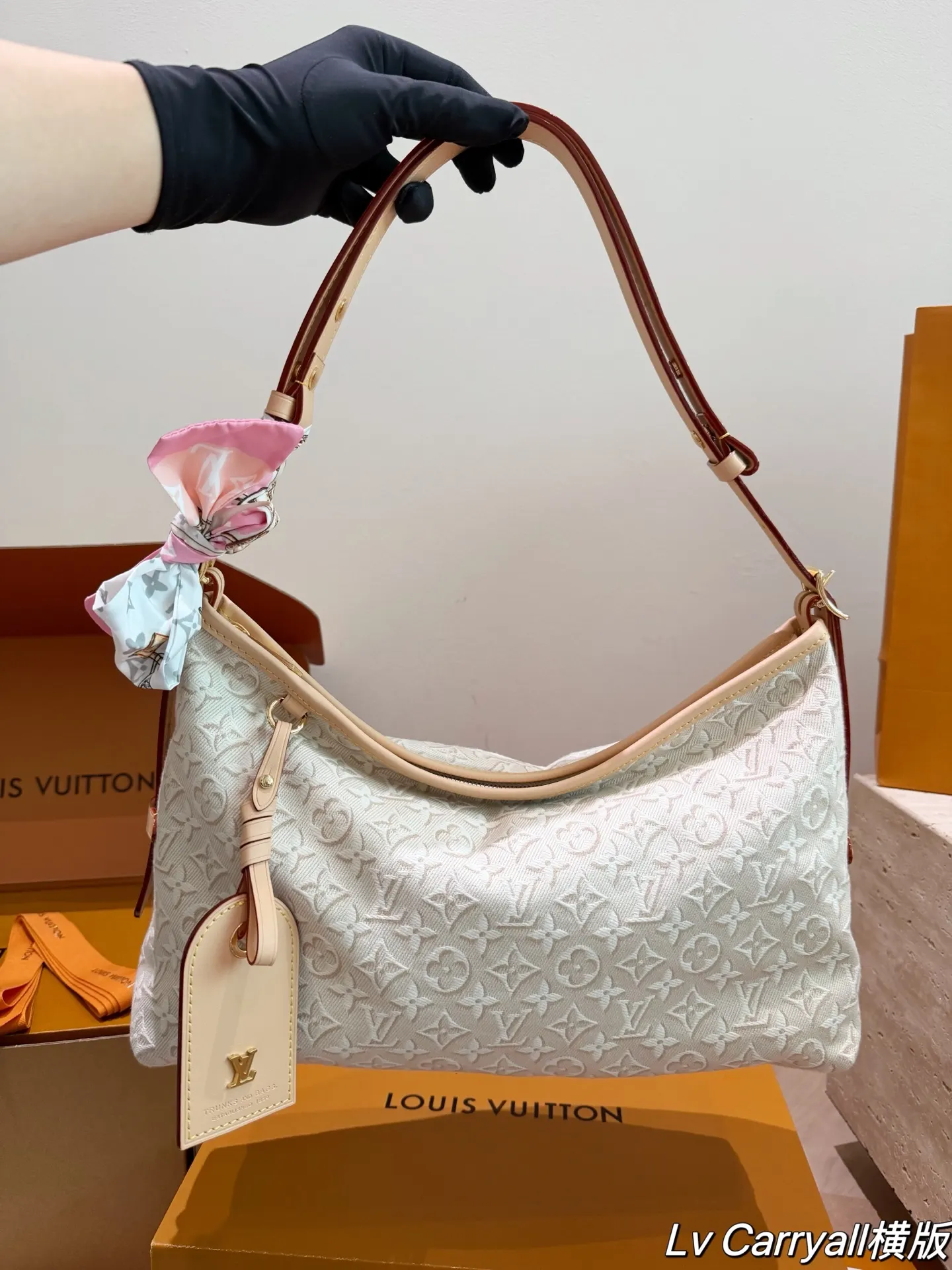 LV 棕色 老花 手提包 精选款