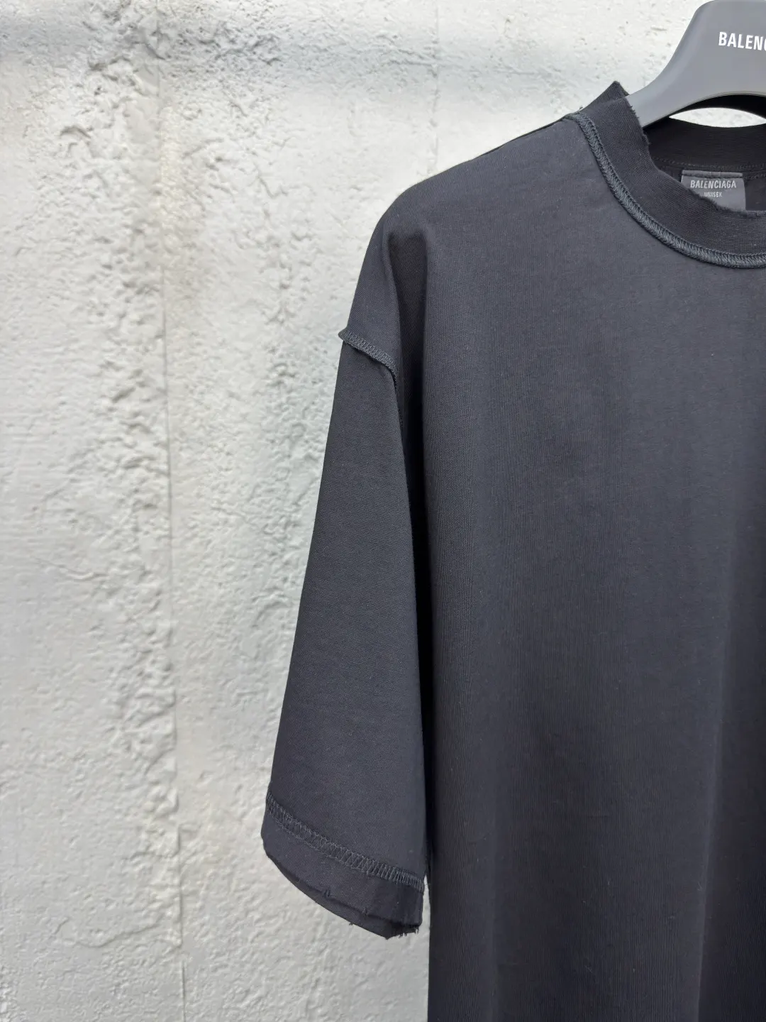 Balenciaga Black Short Sleeve T-Shirt Street Casual