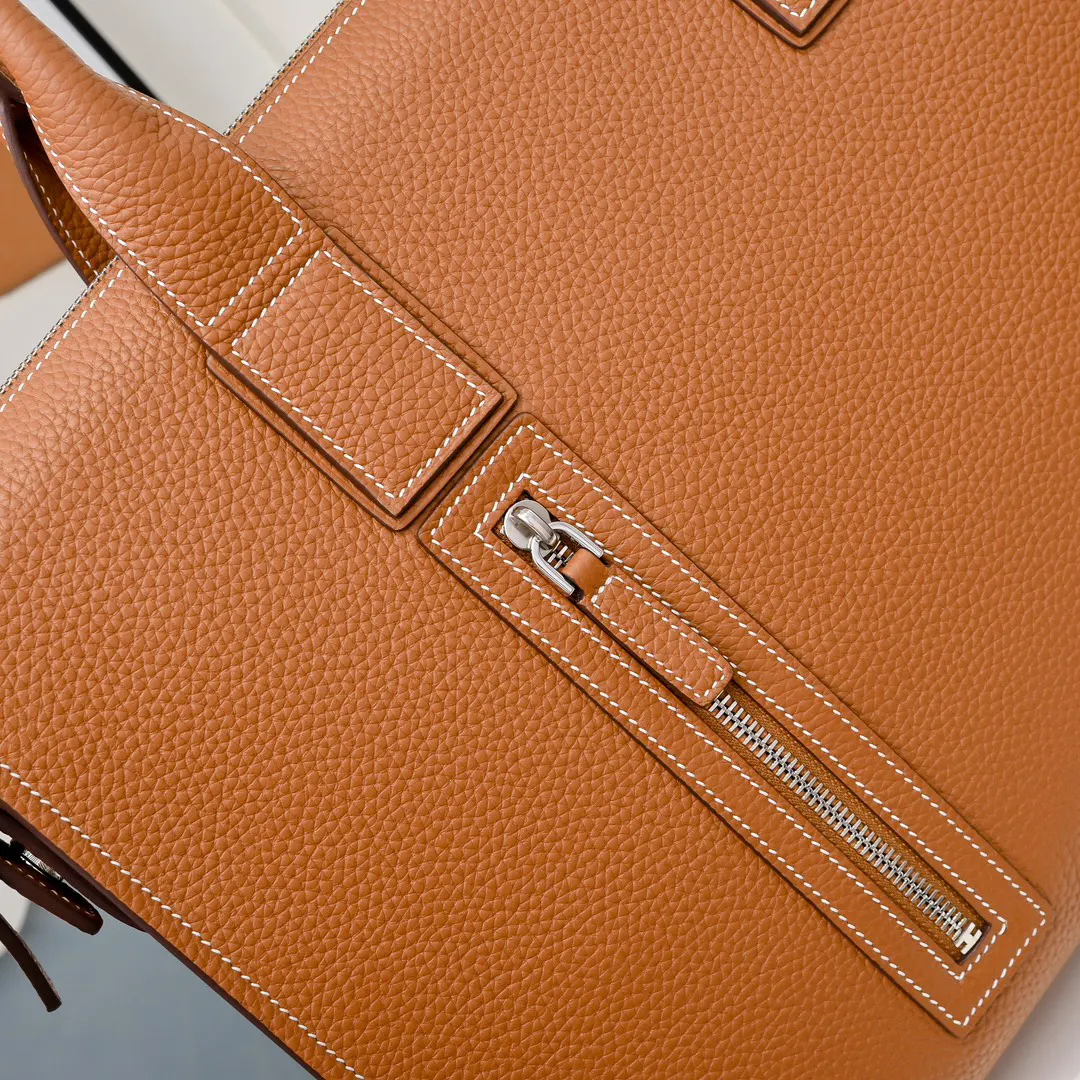 Hermes Briefcase Business Commuter Leather