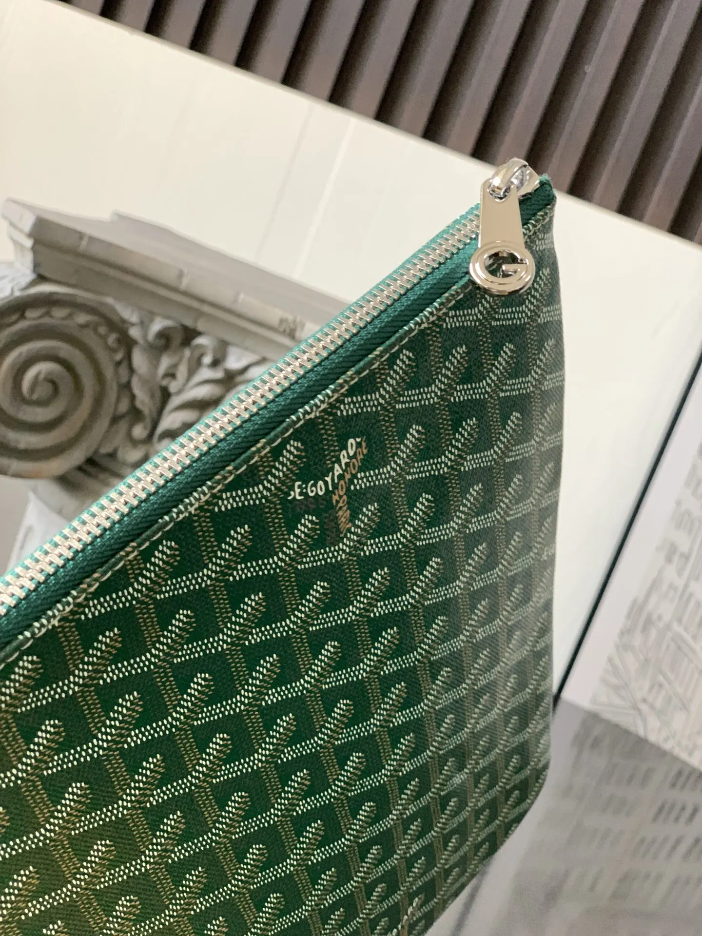 Goyard Green Clutch Bag