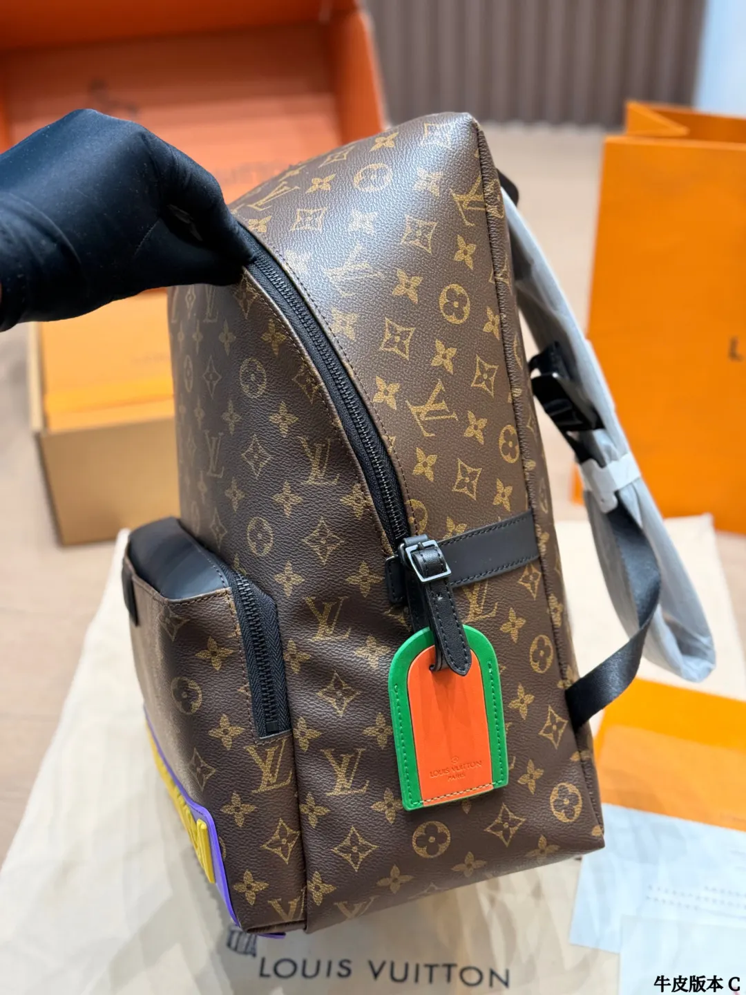 Louis Vuitton Black Monogram Backpack Leather Image 9 Louis Vuitton Black Monogram Backpack Leather Image 9