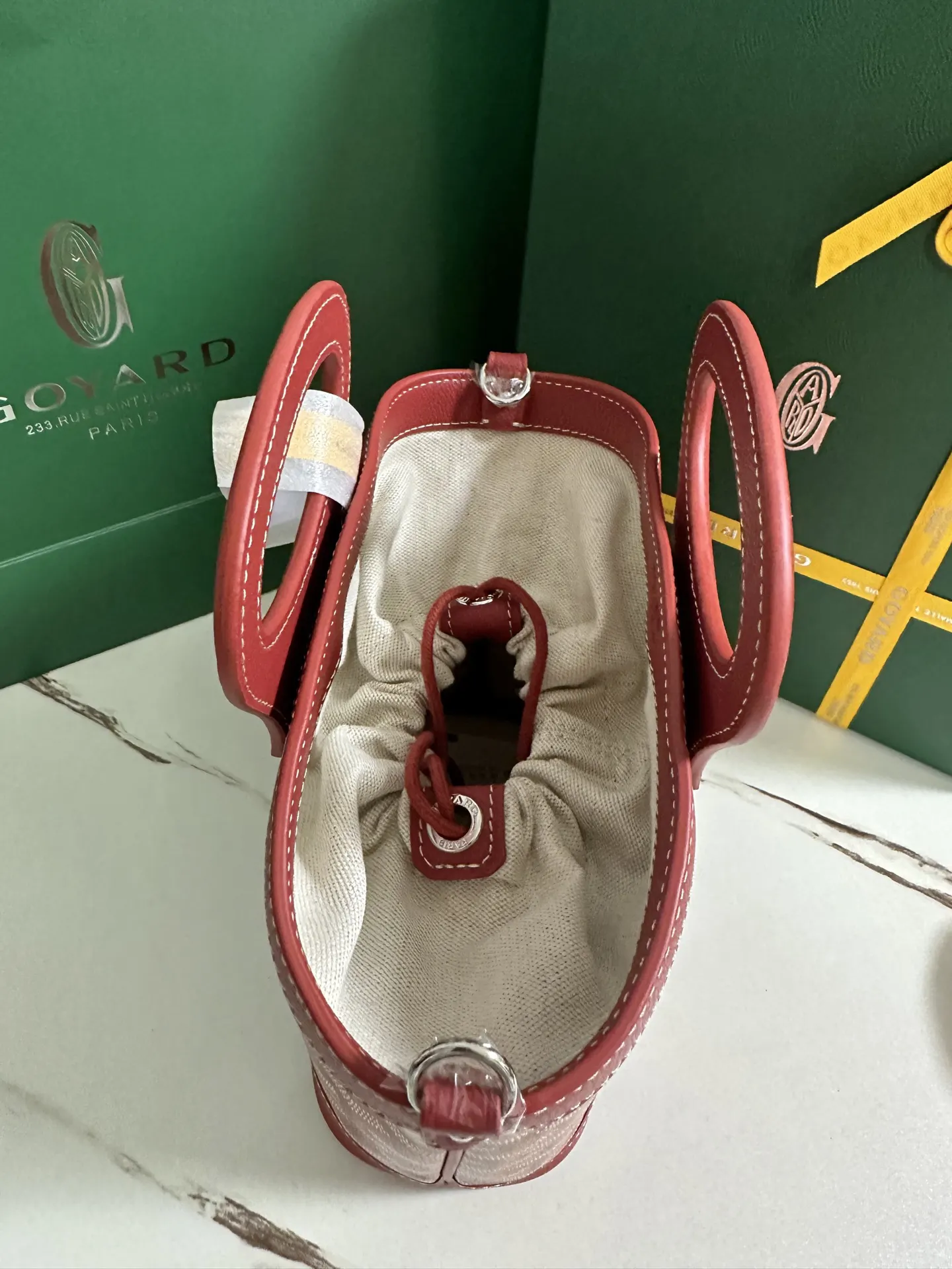 Goyard 紅色 小牛皮 單肩包 日常單肩背款