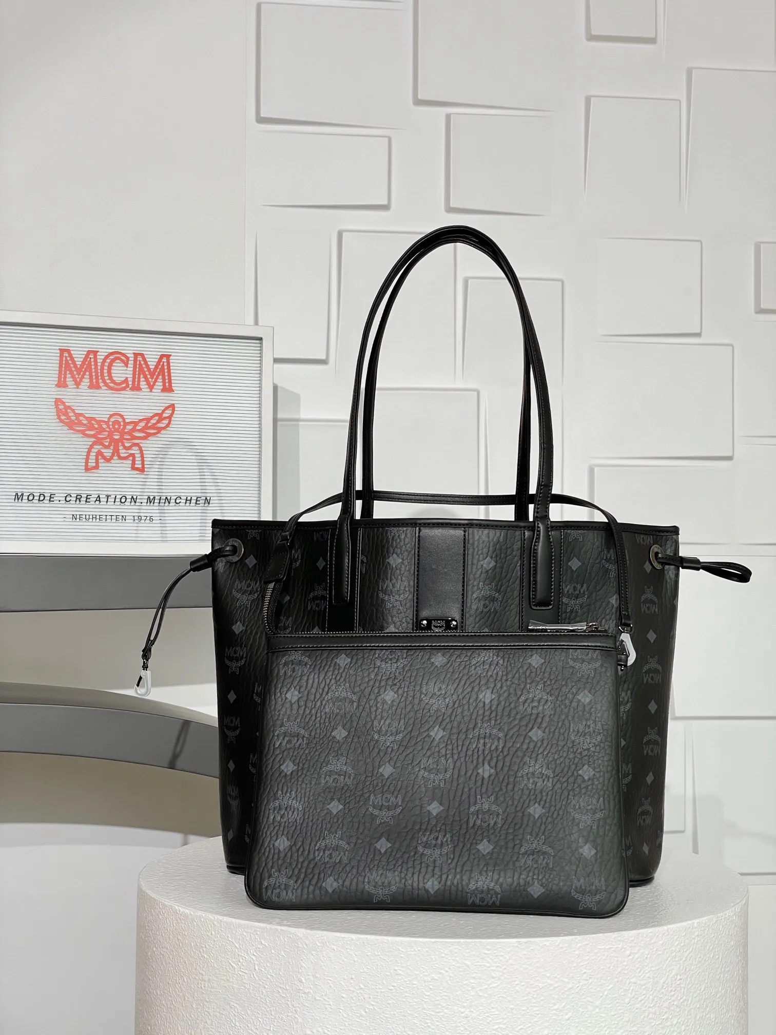 黑色 老花 皮革 全新升级 中号 所见即所得 级别 手拿包 精致手拿款
