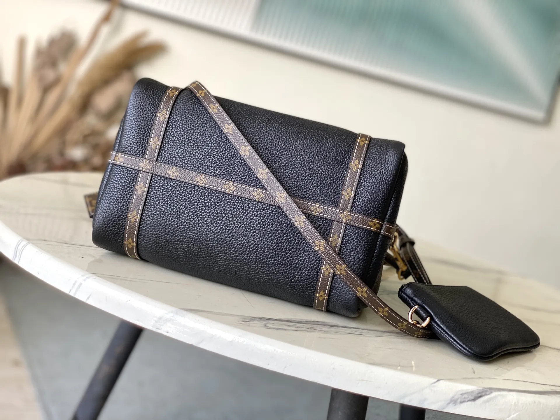 Louis Vuitton Black Suitcase Travel Lightweight