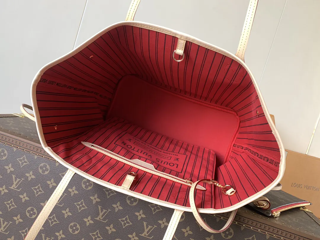 LV Neverfull 金色 牛皮 手拿包 精致手拿款