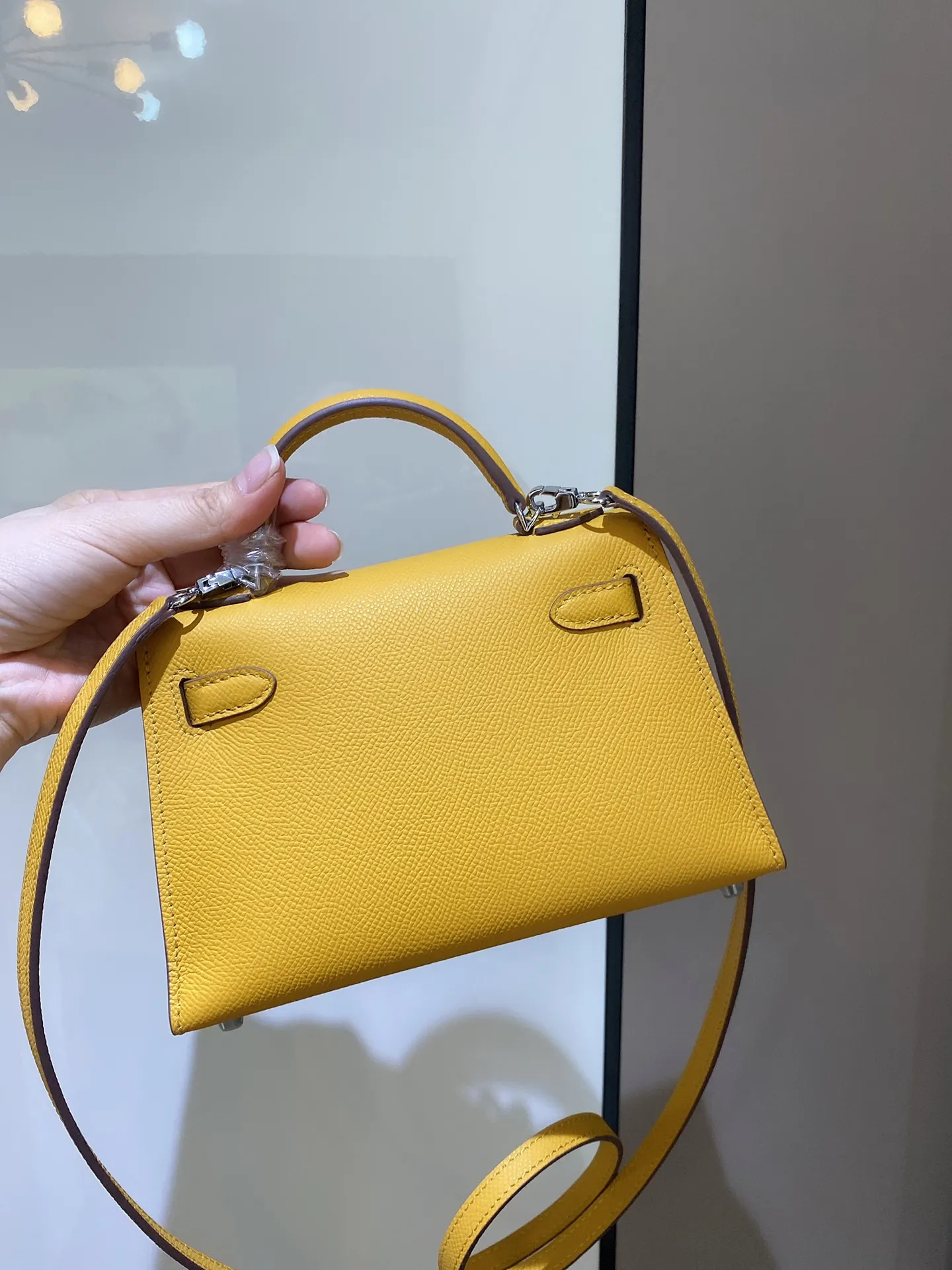 Hermès Kelly Epsom掌纹牛皮 斜挎包 19cm