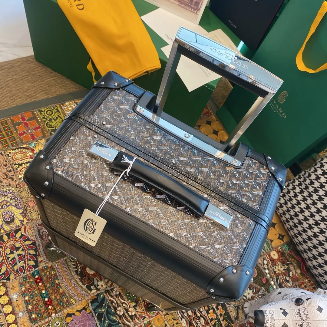 Goyard 黑色 白色 行李箱 旅行拉杆款 轻便出行款