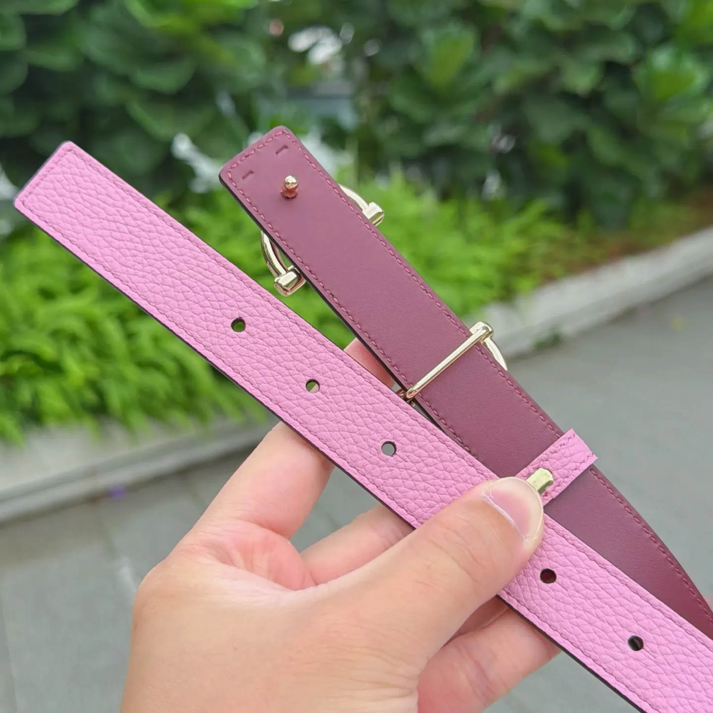 Gucci Double G Buckle Cowhide Double Sided Belt Business And Leisure Image 6 Gucci Double G Buckle Cowhide Double Sided Belt Business And Leisure Image 6