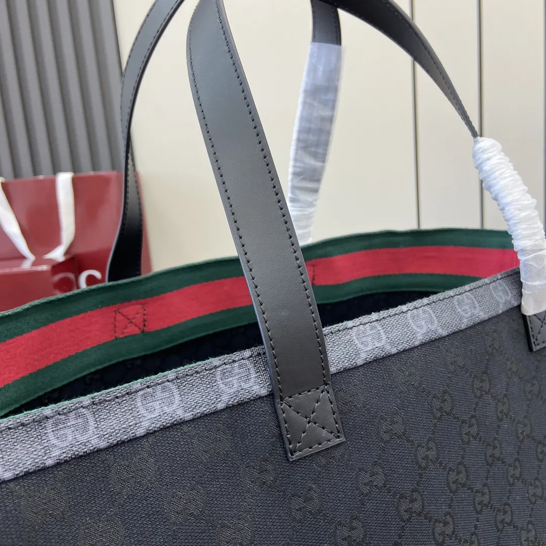 Gucci 藍色 米色 托特包 大容量托特款