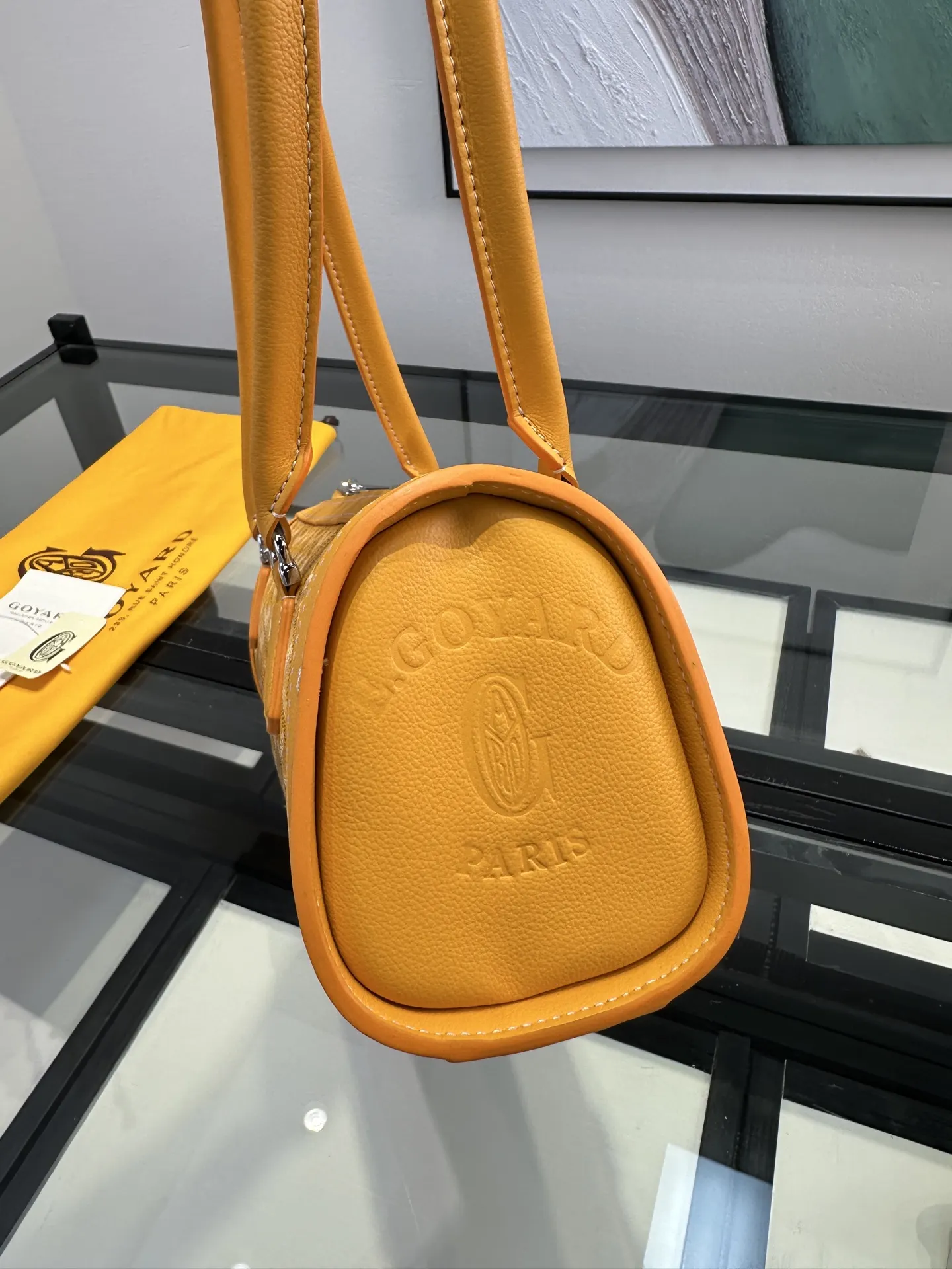 Goyard 黄色 手提随性 腋下时髦 轻松适 通勤约会各种场合 腋下包 复古腋下背款