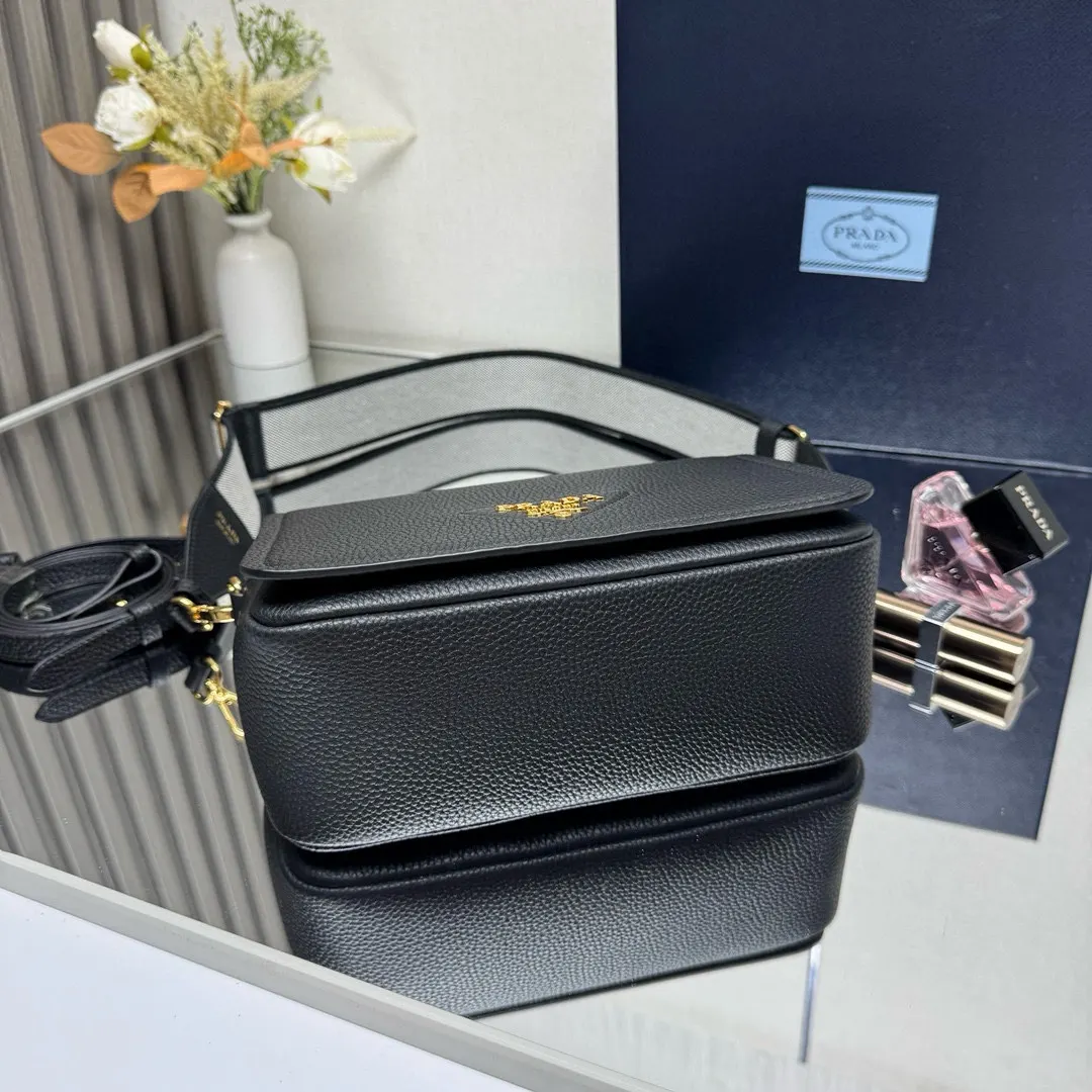 Prada Leather Backpack Logo Letter