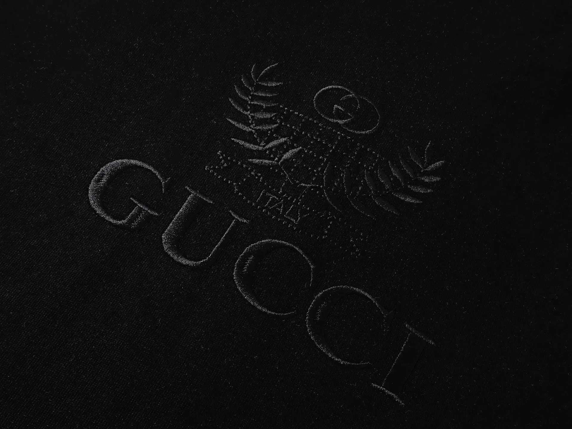 Gucci 双G刺绣短袖T恤