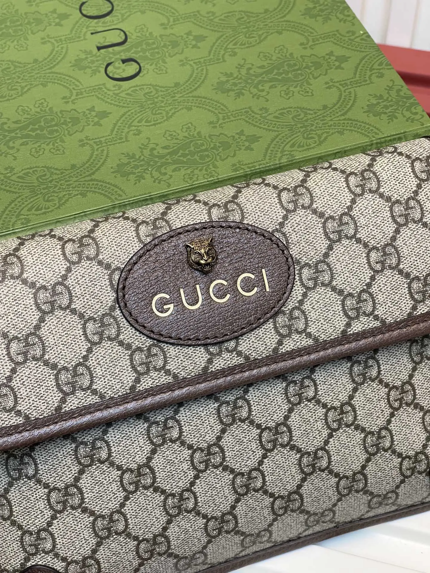 Gucci 紅色 綠色 帆布 腰包 休閒腰包款