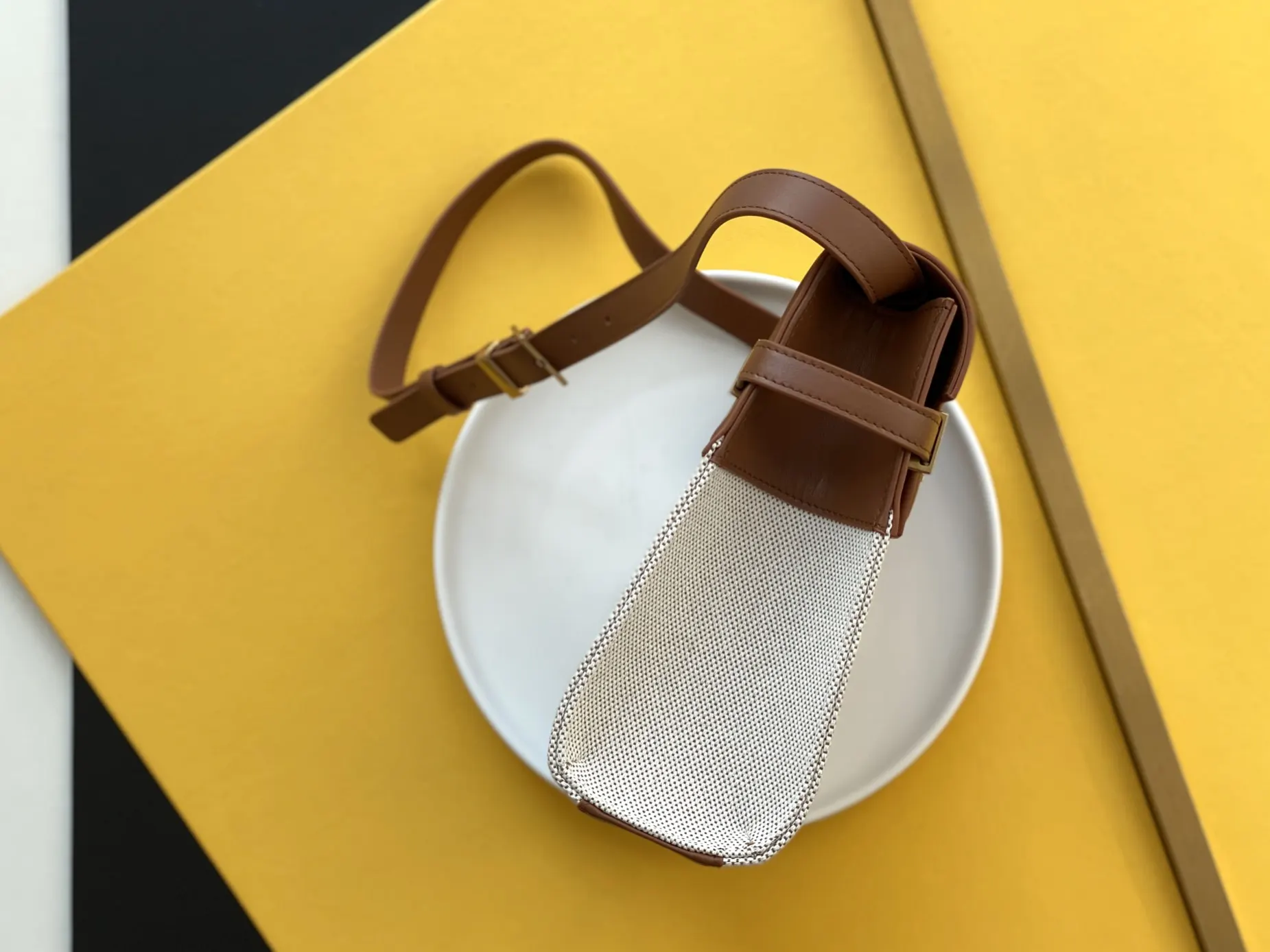 Brown Hobo Shoulder Bag Vintage Leather