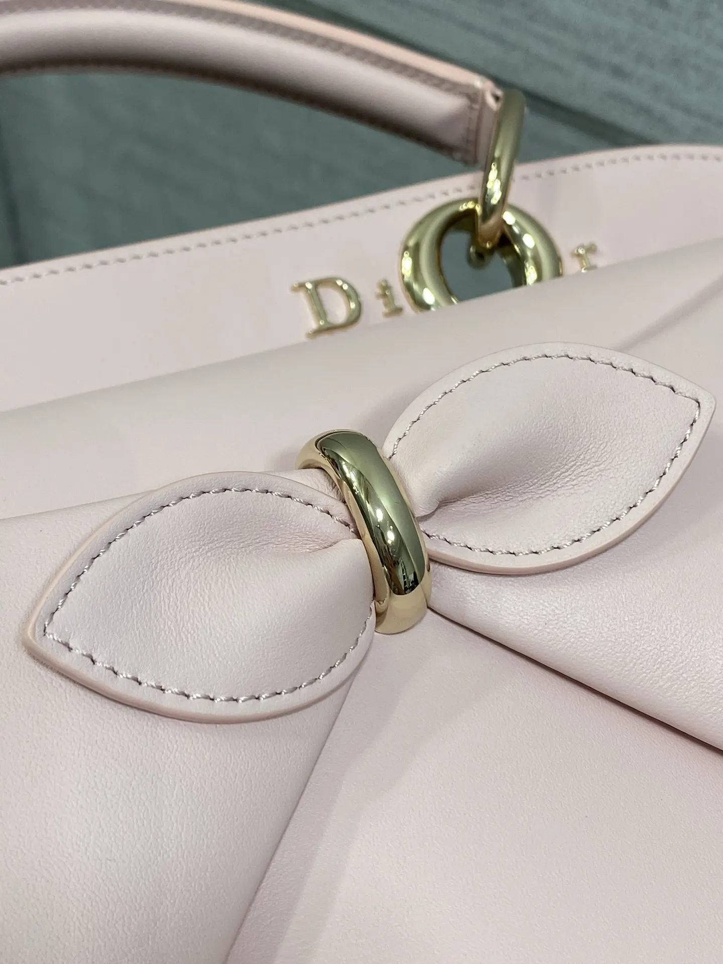 Dior Lady Dior Lady 粉色手提斜挎包 格纹