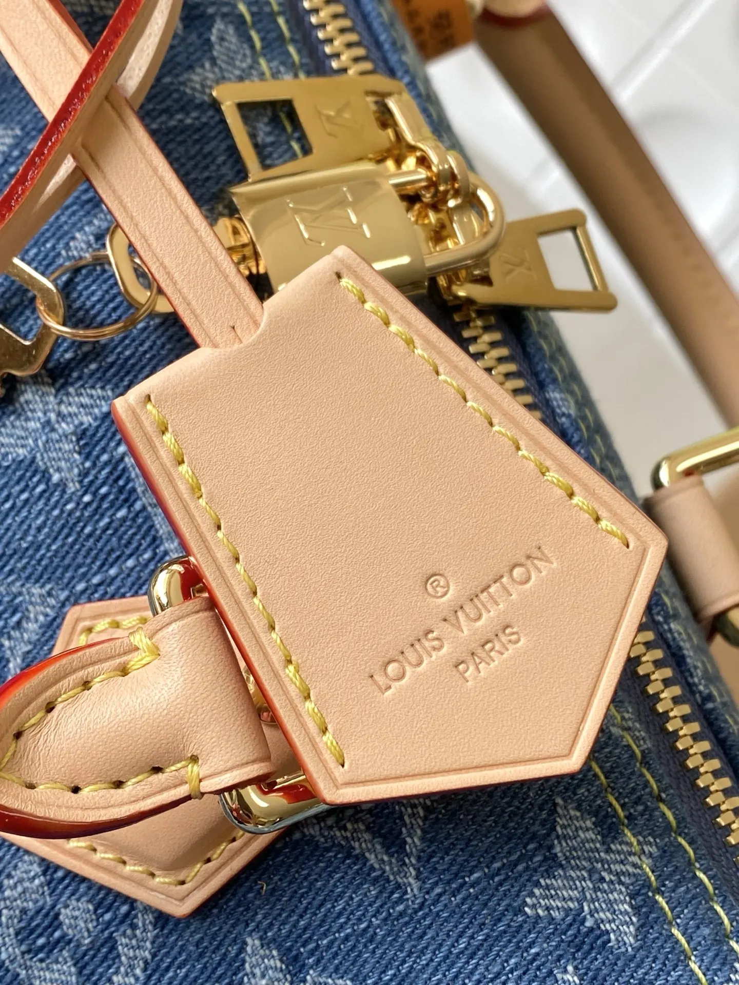LV Speedy 牛仔 丹宁 Mo收納包 旅行收納款