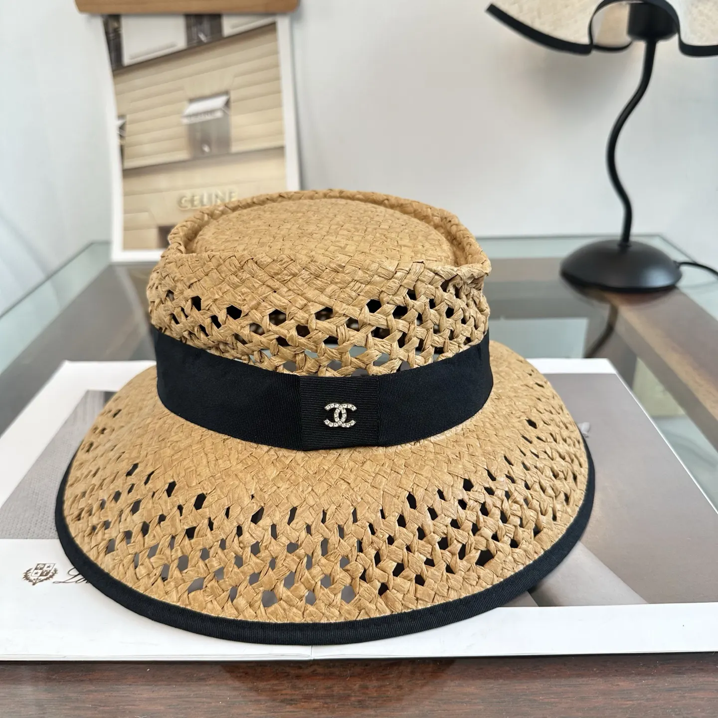 Chanel 编织 草帽 度假遮阳 帽子