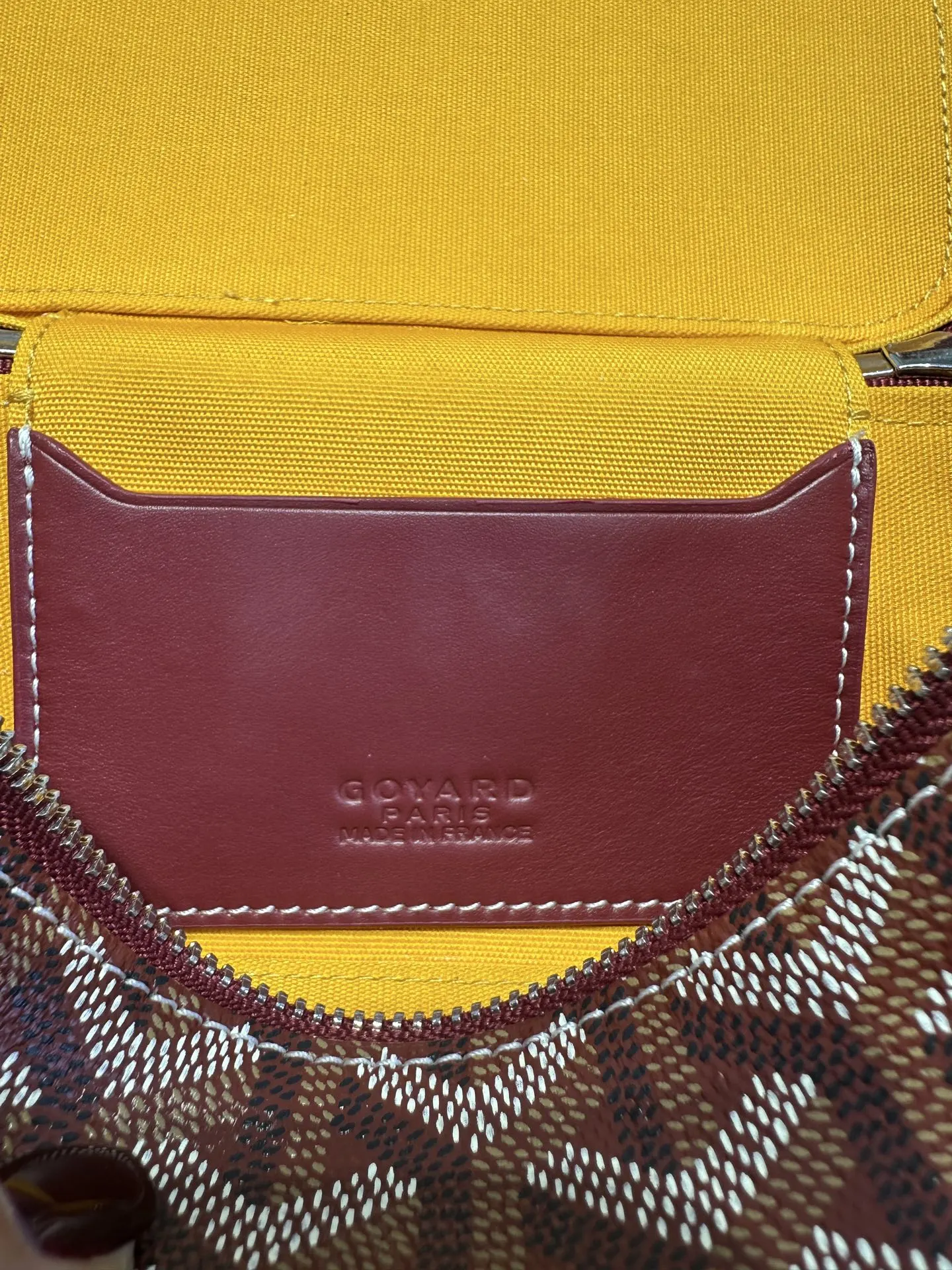 Goyard 酒紅 小牛皮 收納包 旅行收納款
