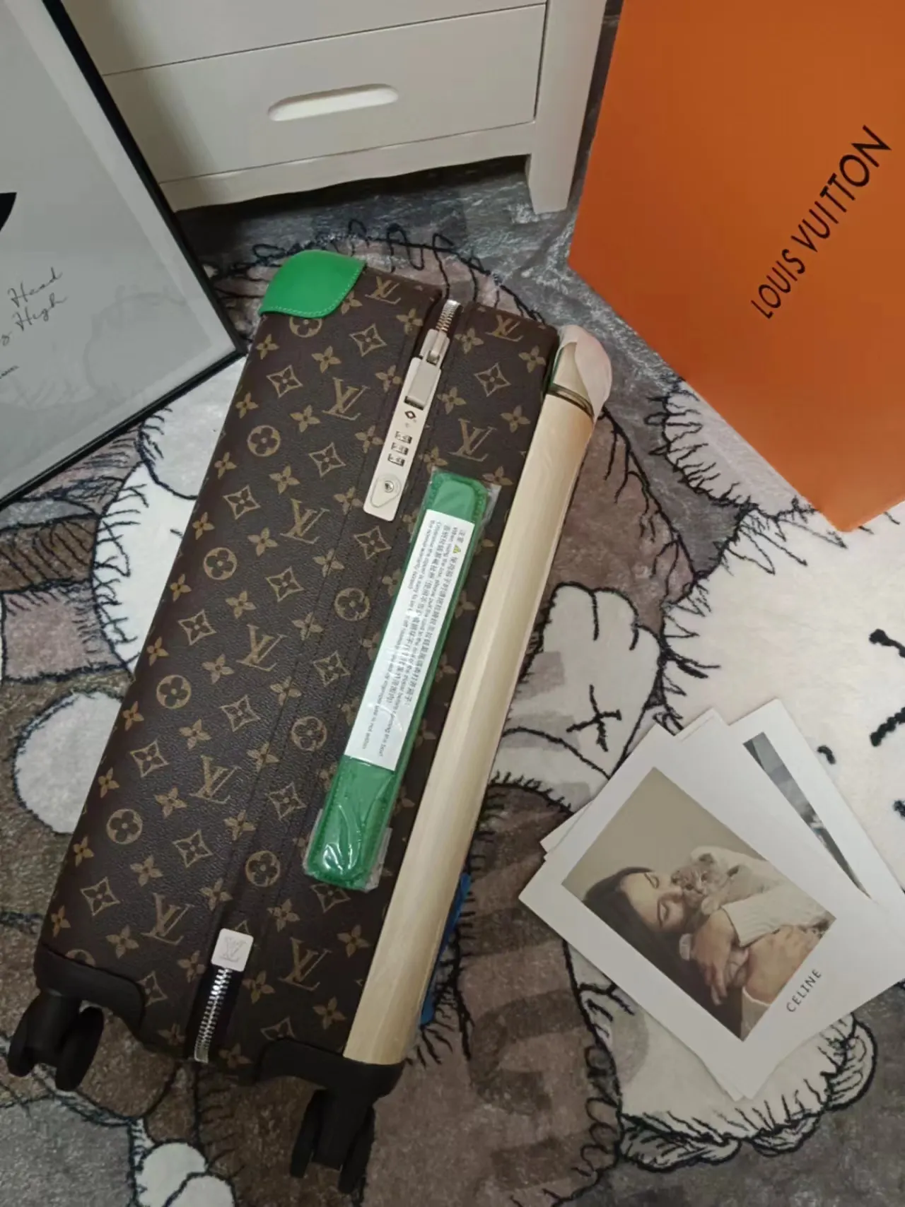 老花 綠色 新顏色 老花 綠色包脚 新顏色 老花 綠色包脚 行李箱 旅行拉杆款 輕便出行款
